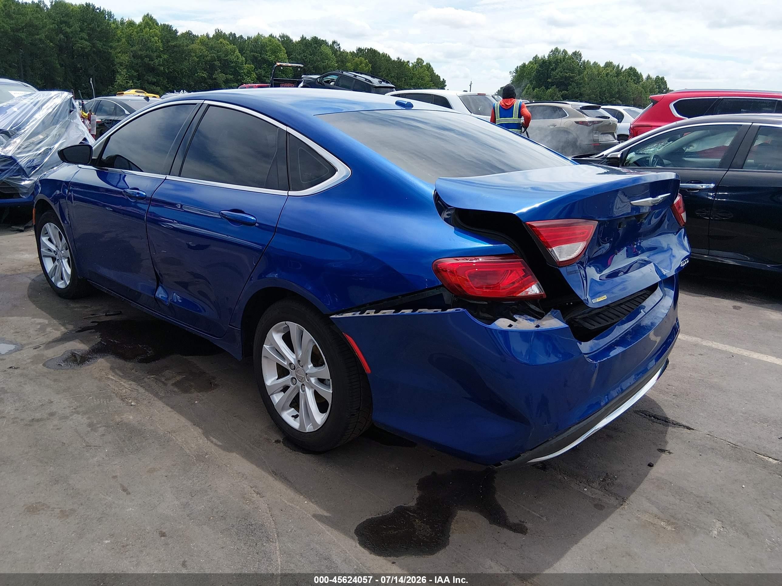 2015 Chrysler 200 Limited Blue vin: 1C3CCCAB9FN722816