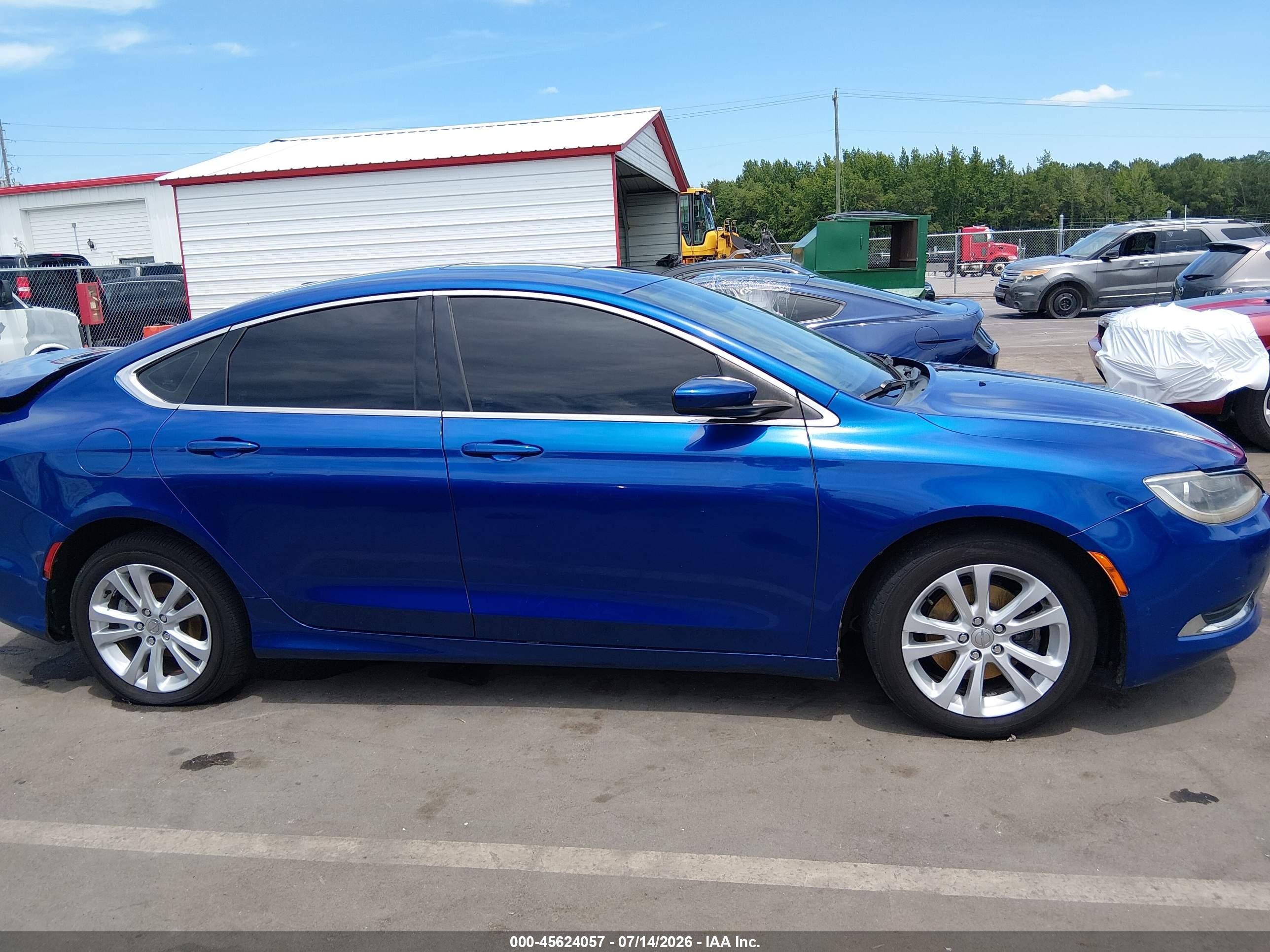 2015 Chrysler 200 Limited Blue vin: 1C3CCCAB9FN722816