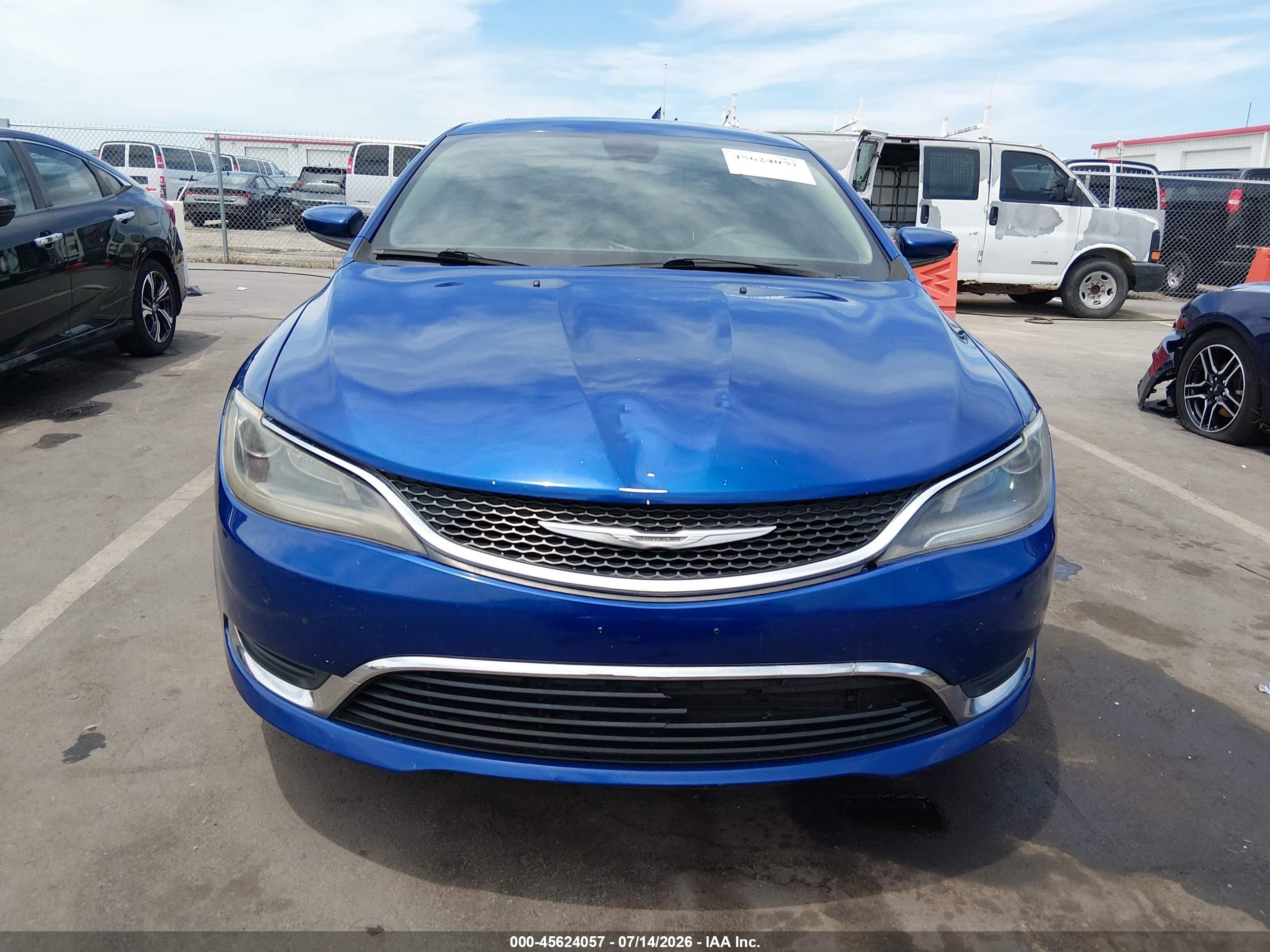2015 Chrysler 200 Limited Blue vin: 1C3CCCAB9FN722816