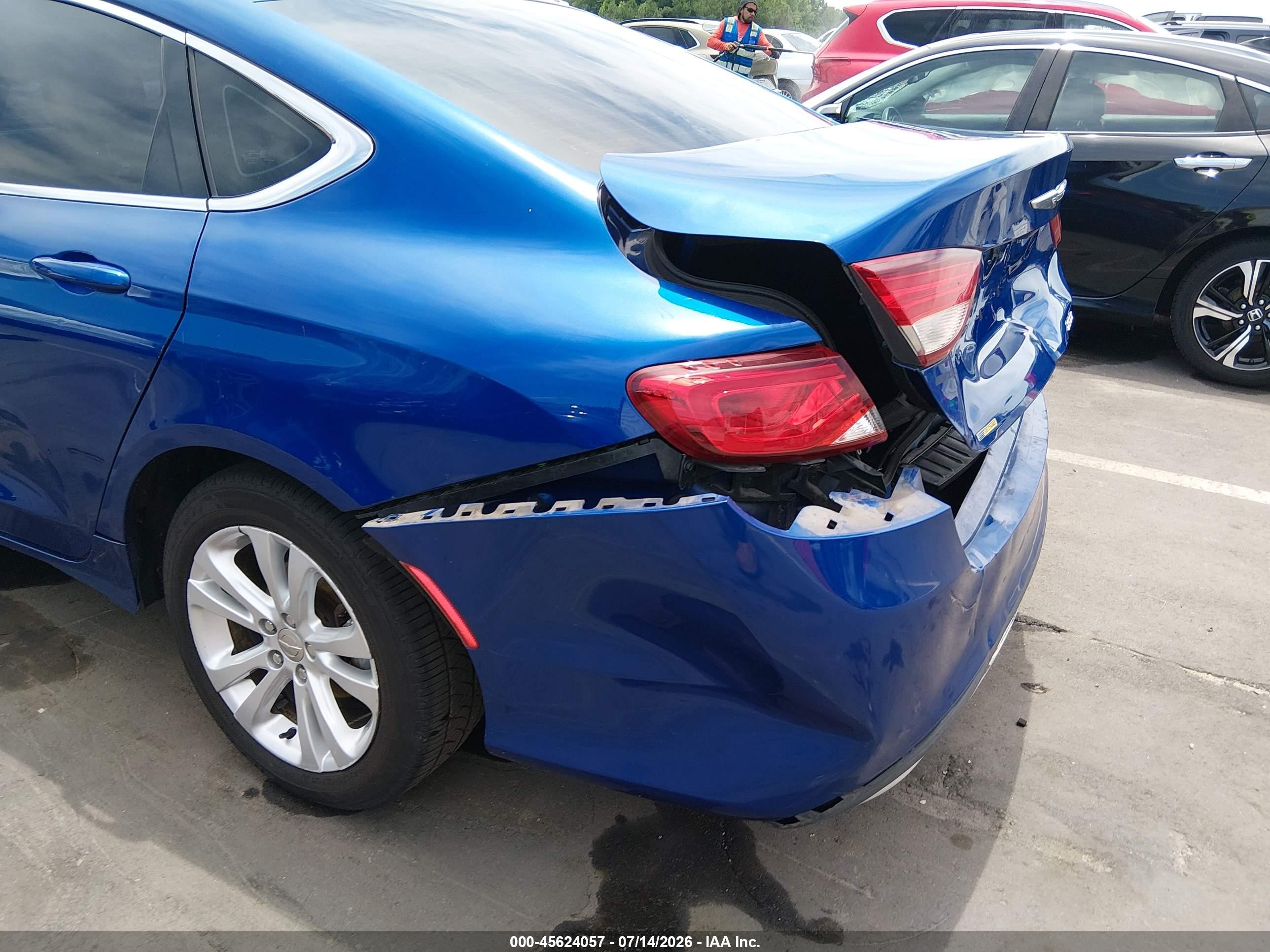 2015 Chrysler 200 Limited Blue vin: 1C3CCCAB9FN722816