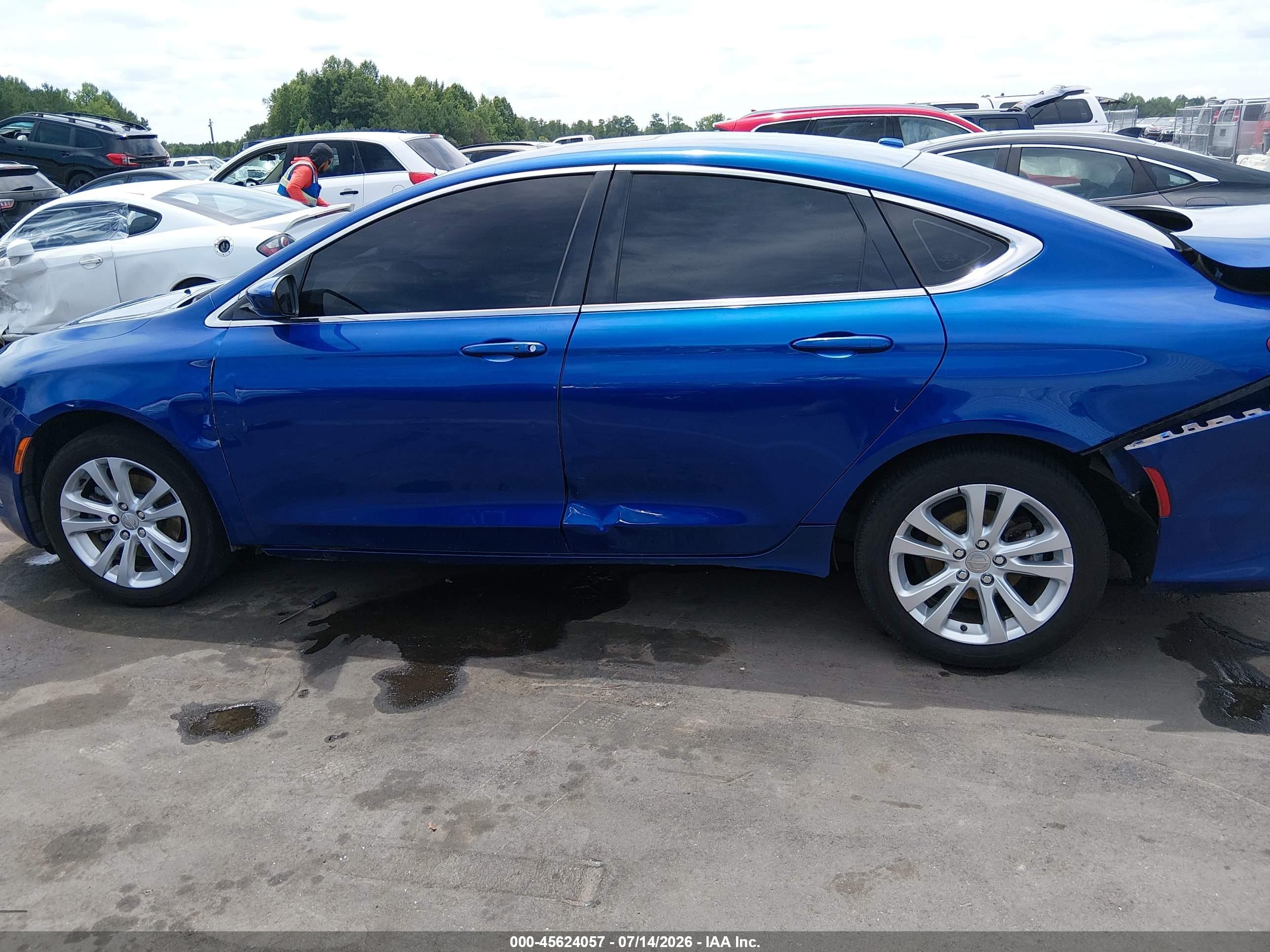 2015 Chrysler 200 Limited Blue vin: 1C3CCCAB9FN722816