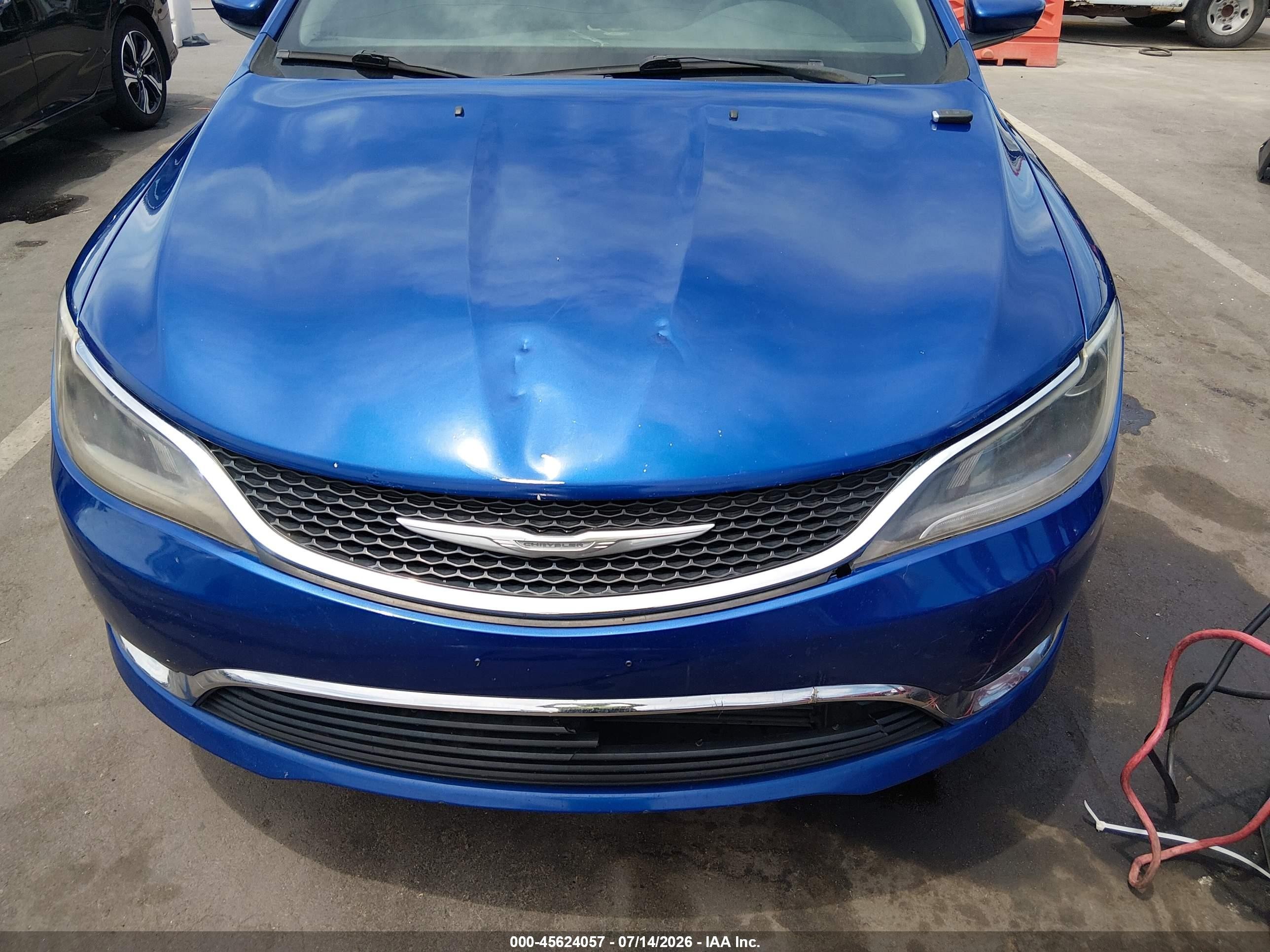 2015 Chrysler 200 Limited Blue vin: 1C3CCCAB9FN722816