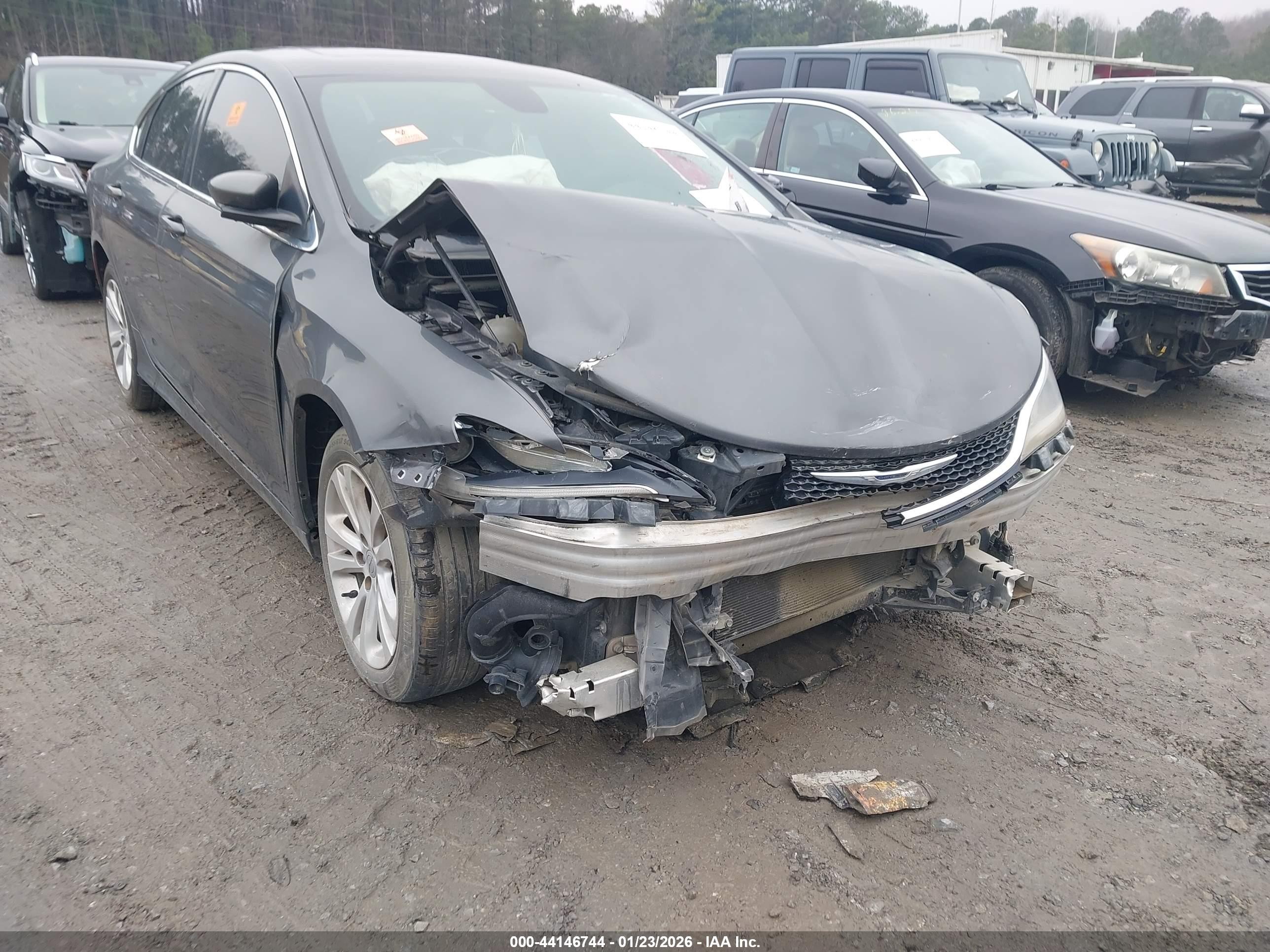 2015 Chrysler 200 Limited Gray vin: 1C3CCCAB9FN741270