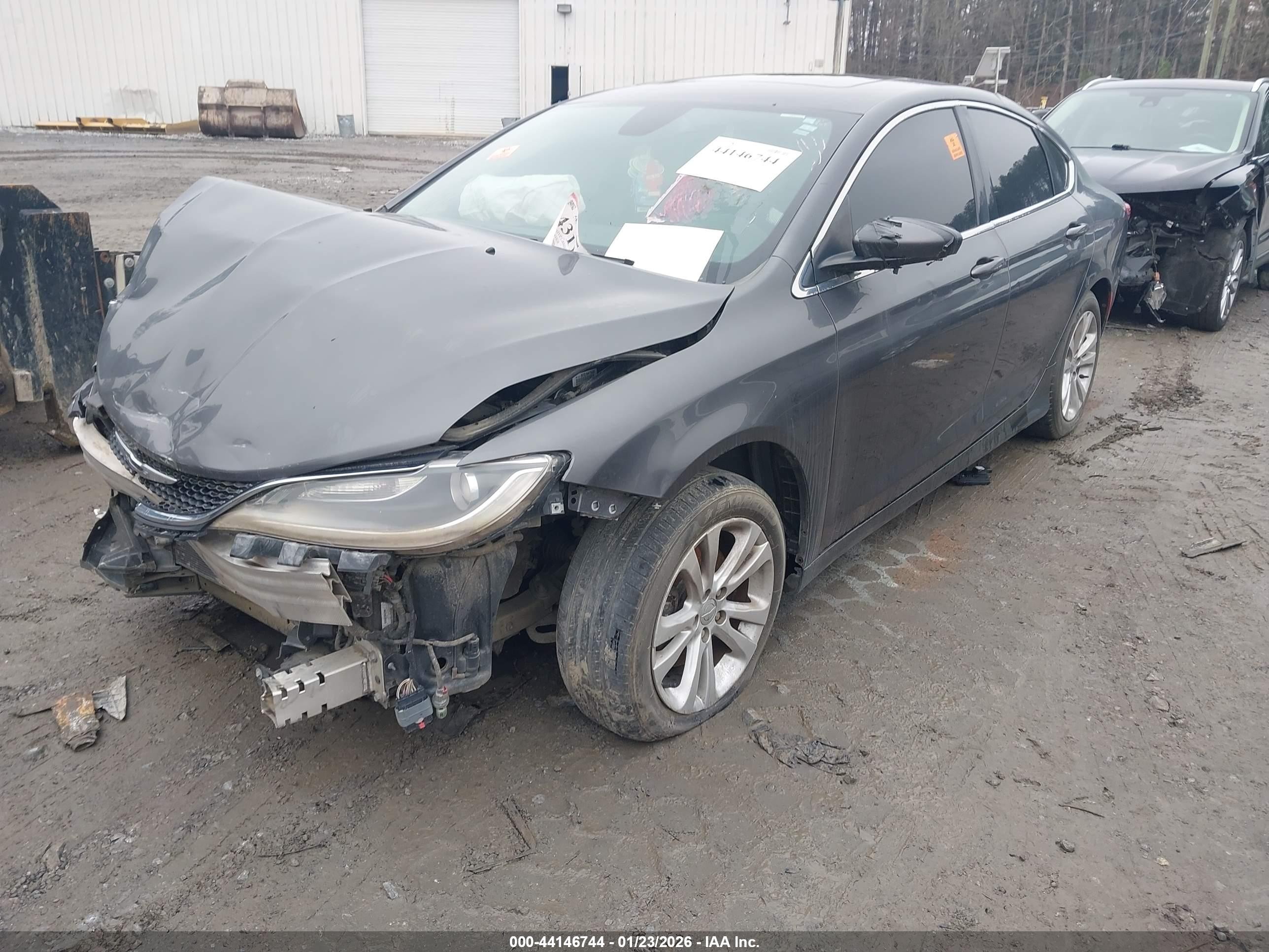 2015 Chrysler 200 Limited Gray vin: 1C3CCCAB9FN741270