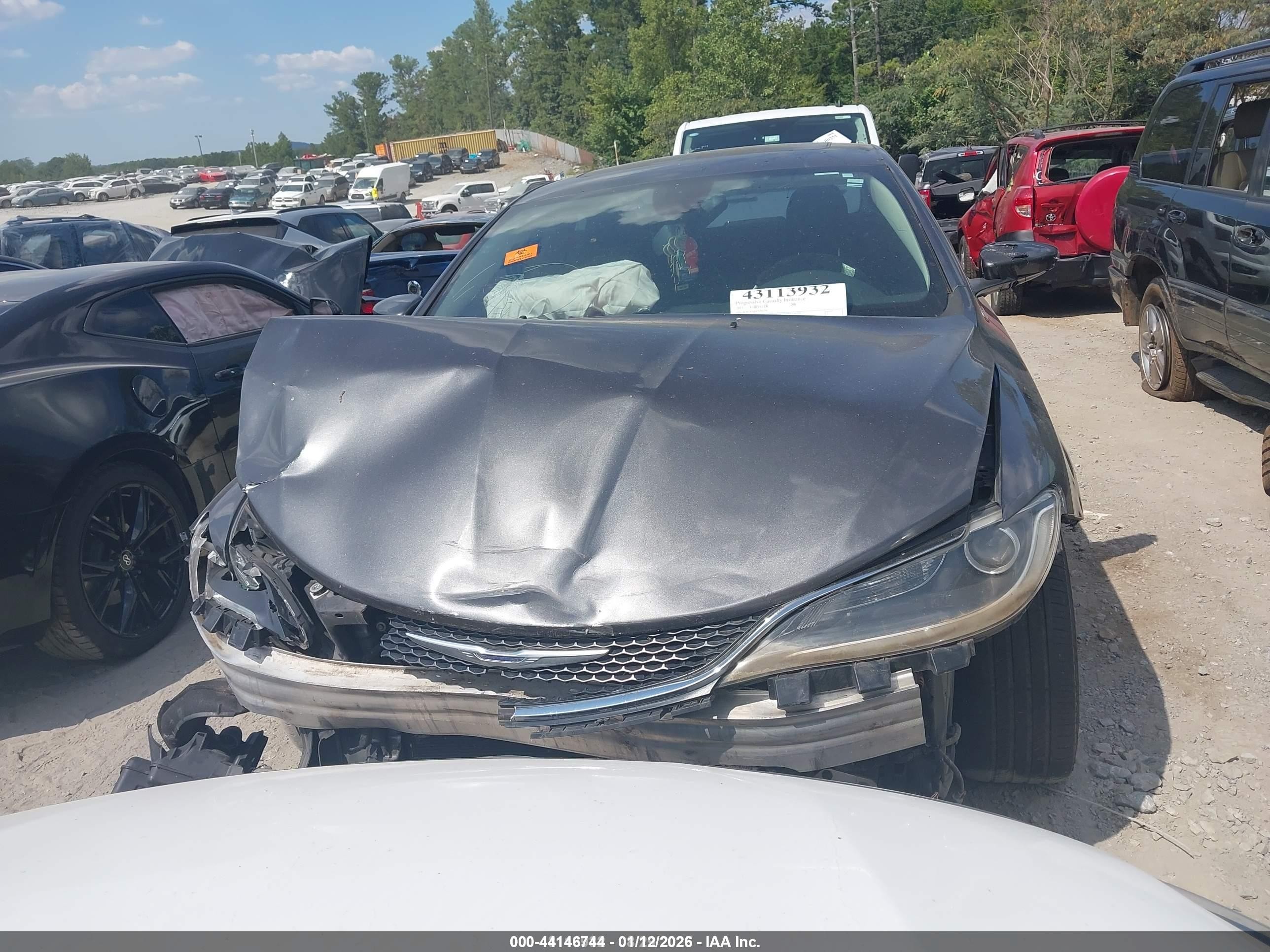 2015 Chrysler 200 Limited Gray vin: 1C3CCCAB9FN741270