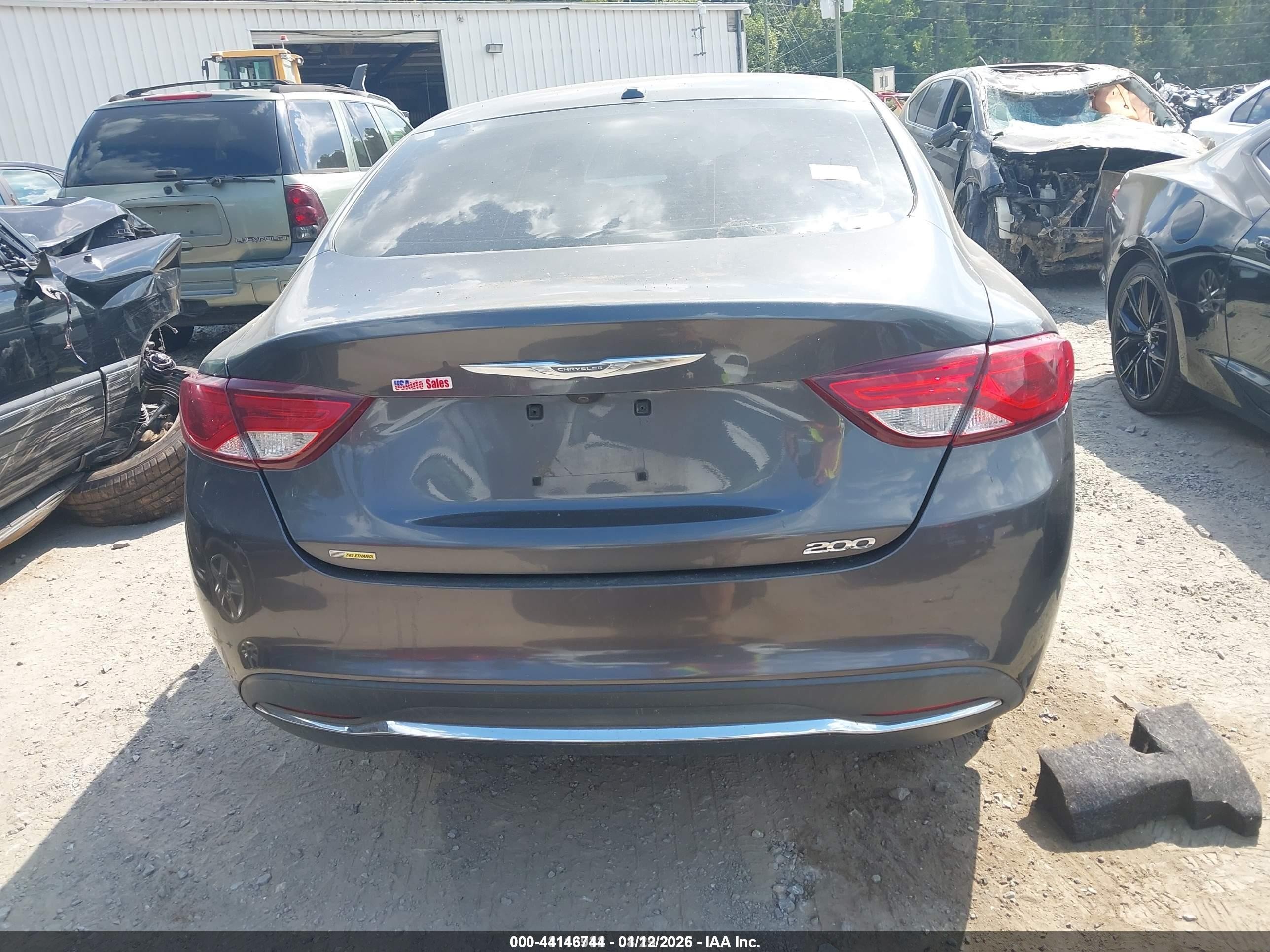 2015 Chrysler 200 Limited Gray vin: 1C3CCCAB9FN741270