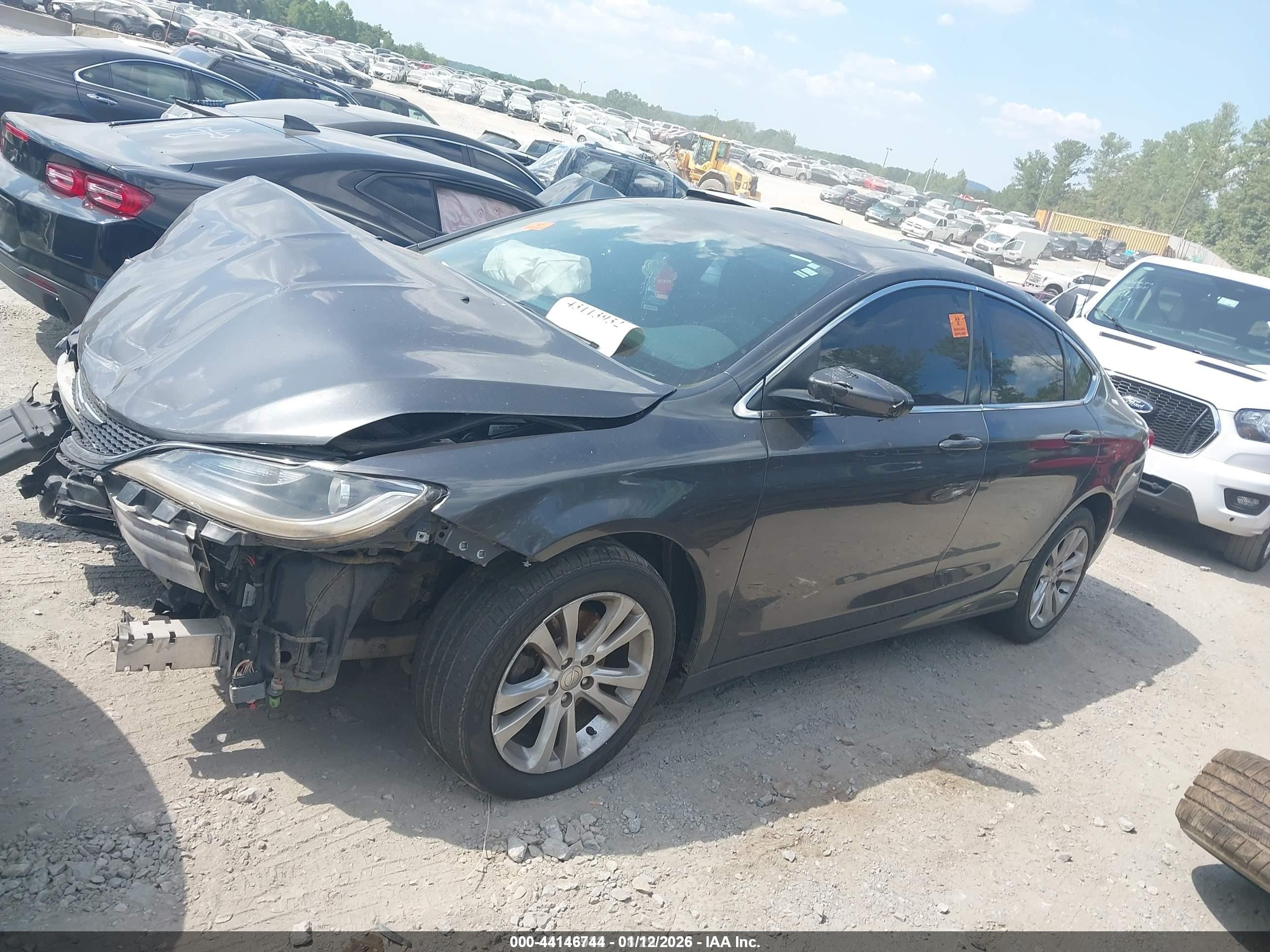 2015 Chrysler 200 Limited Gray vin: 1C3CCCAB9FN741270