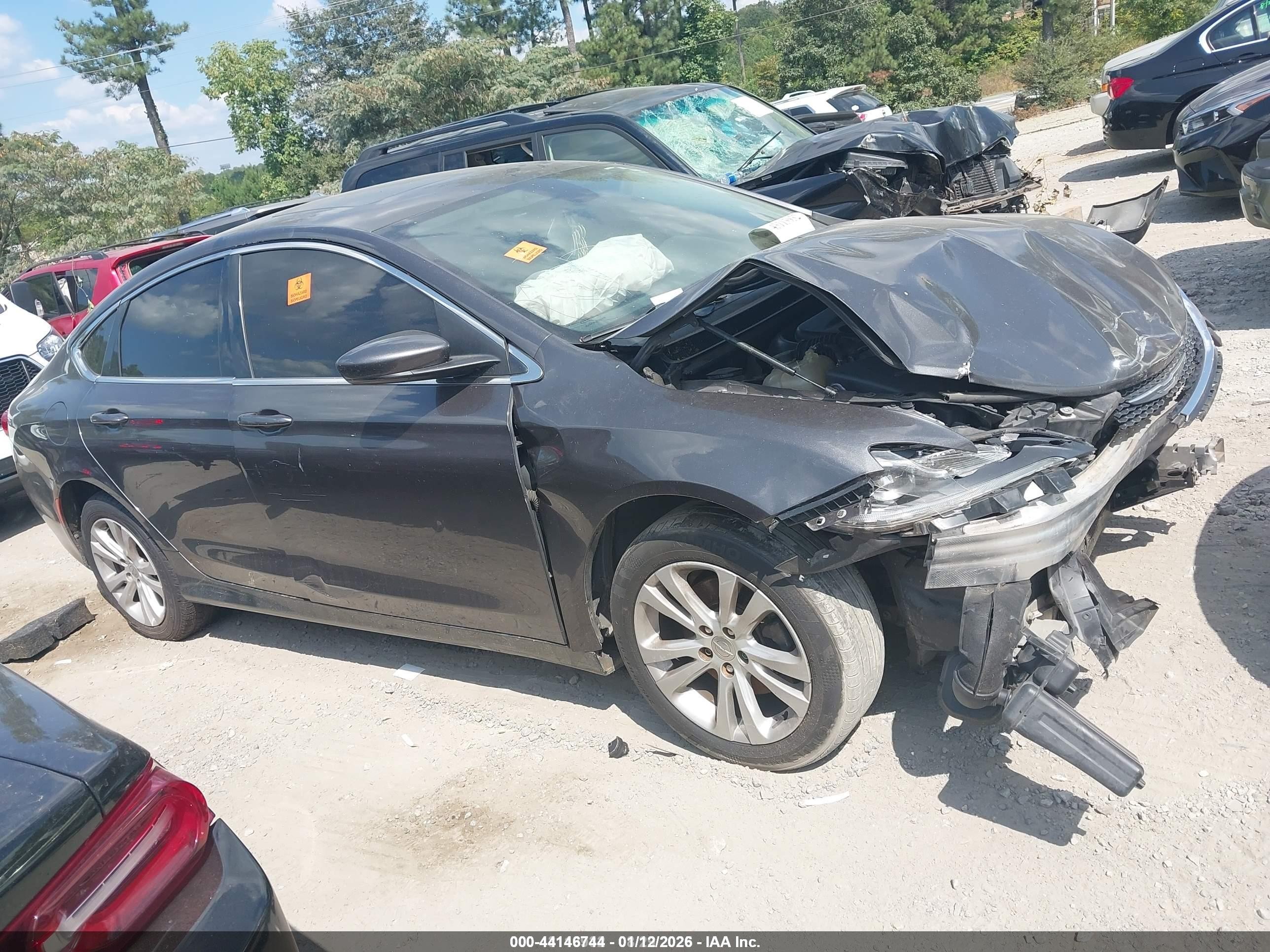 2015 Chrysler 200 Limited Gray vin: 1C3CCCAB9FN741270