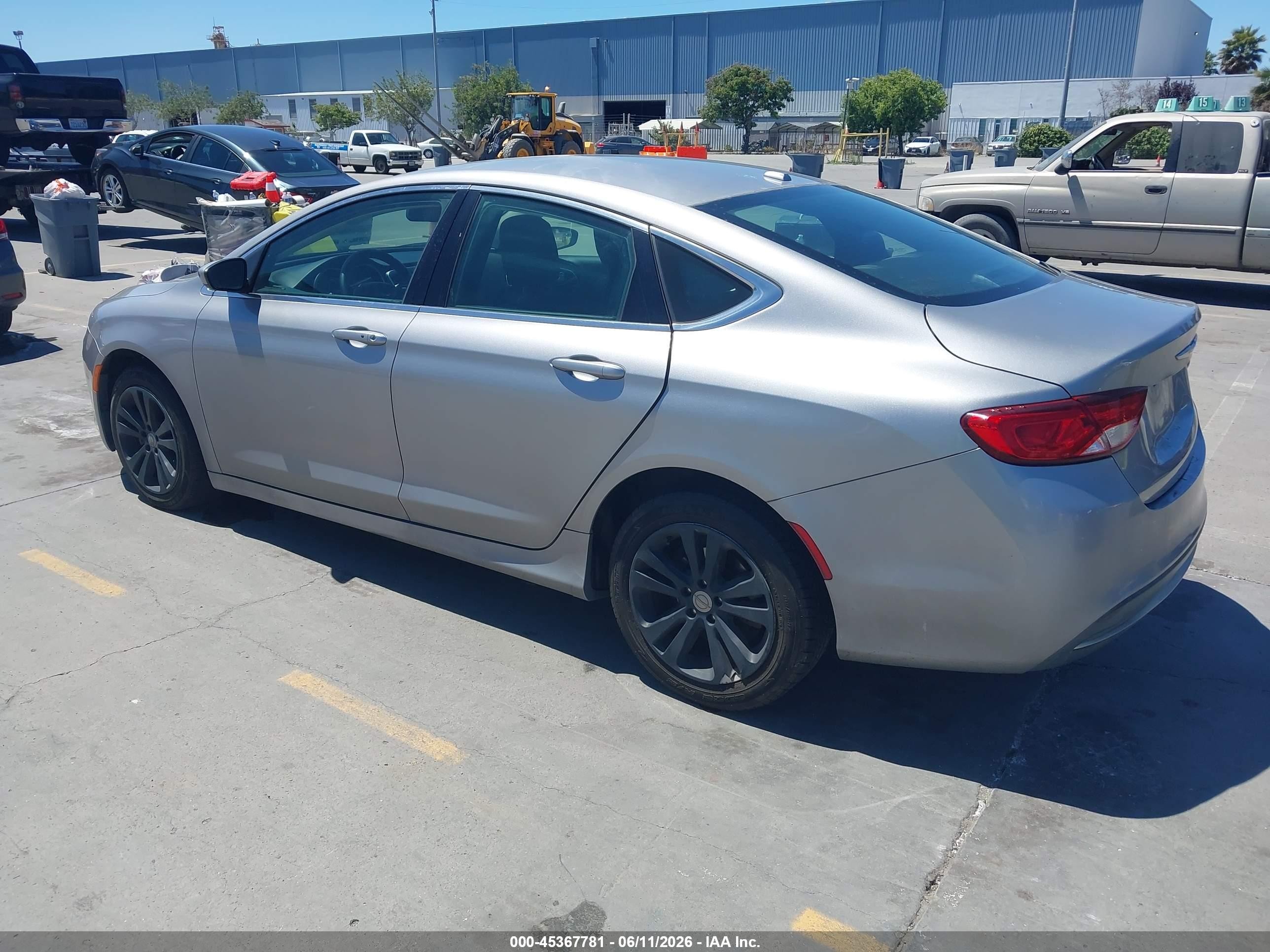 2015 Chrysler 200 Limited Gray vin: 1C3CCCAB9FN745786