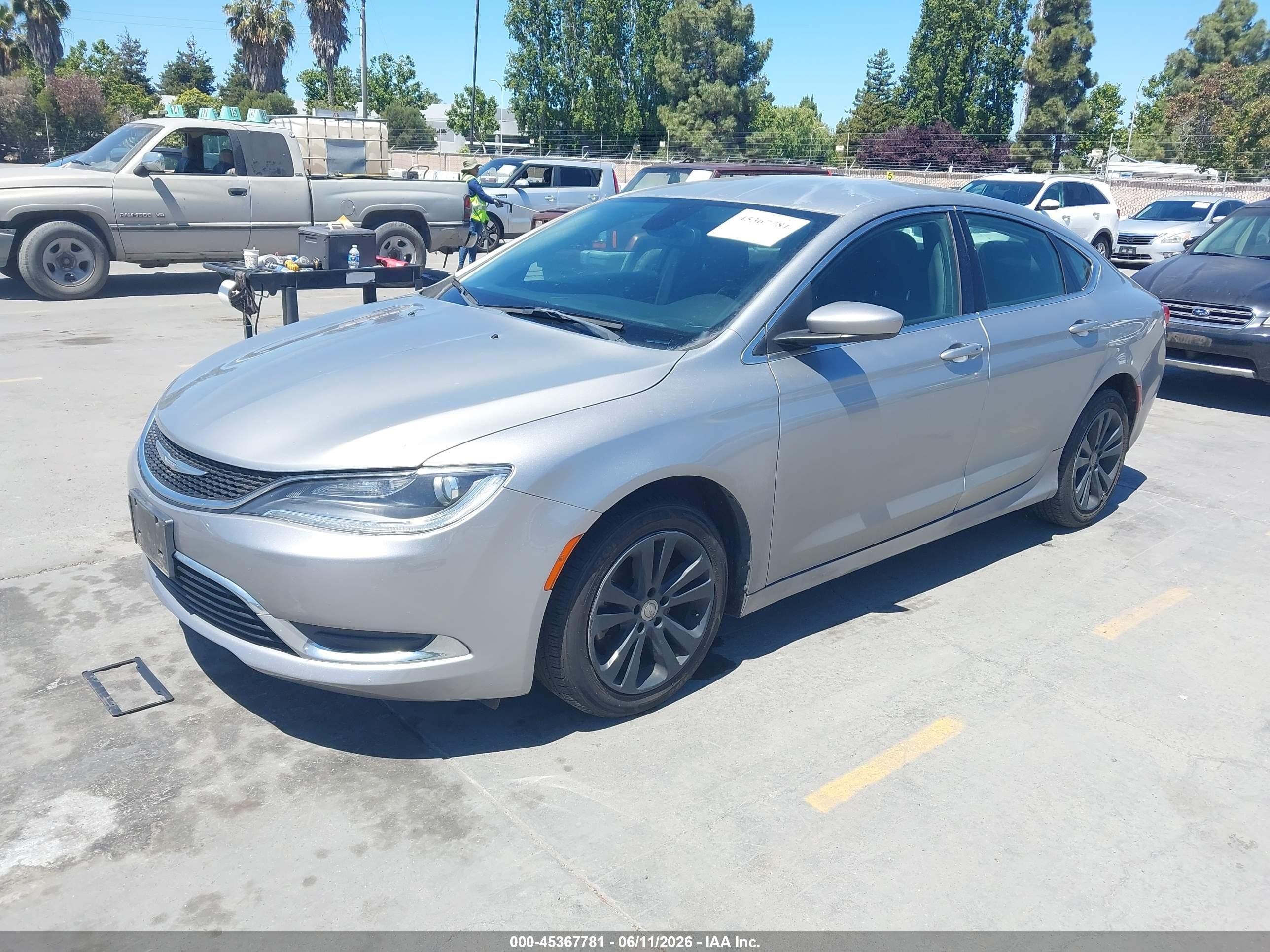 2015 Chrysler 200 Limited Gray vin: 1C3CCCAB9FN745786