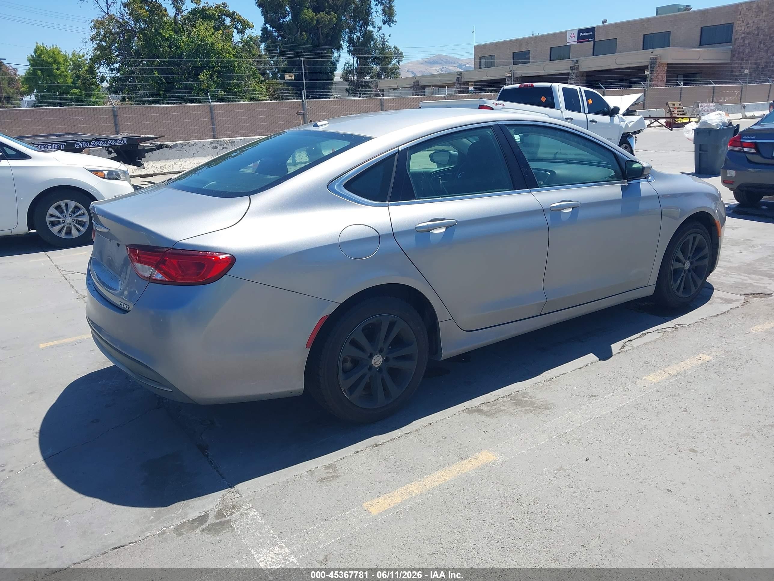 2015 Chrysler 200 Limited Gray vin: 1C3CCCAB9FN745786