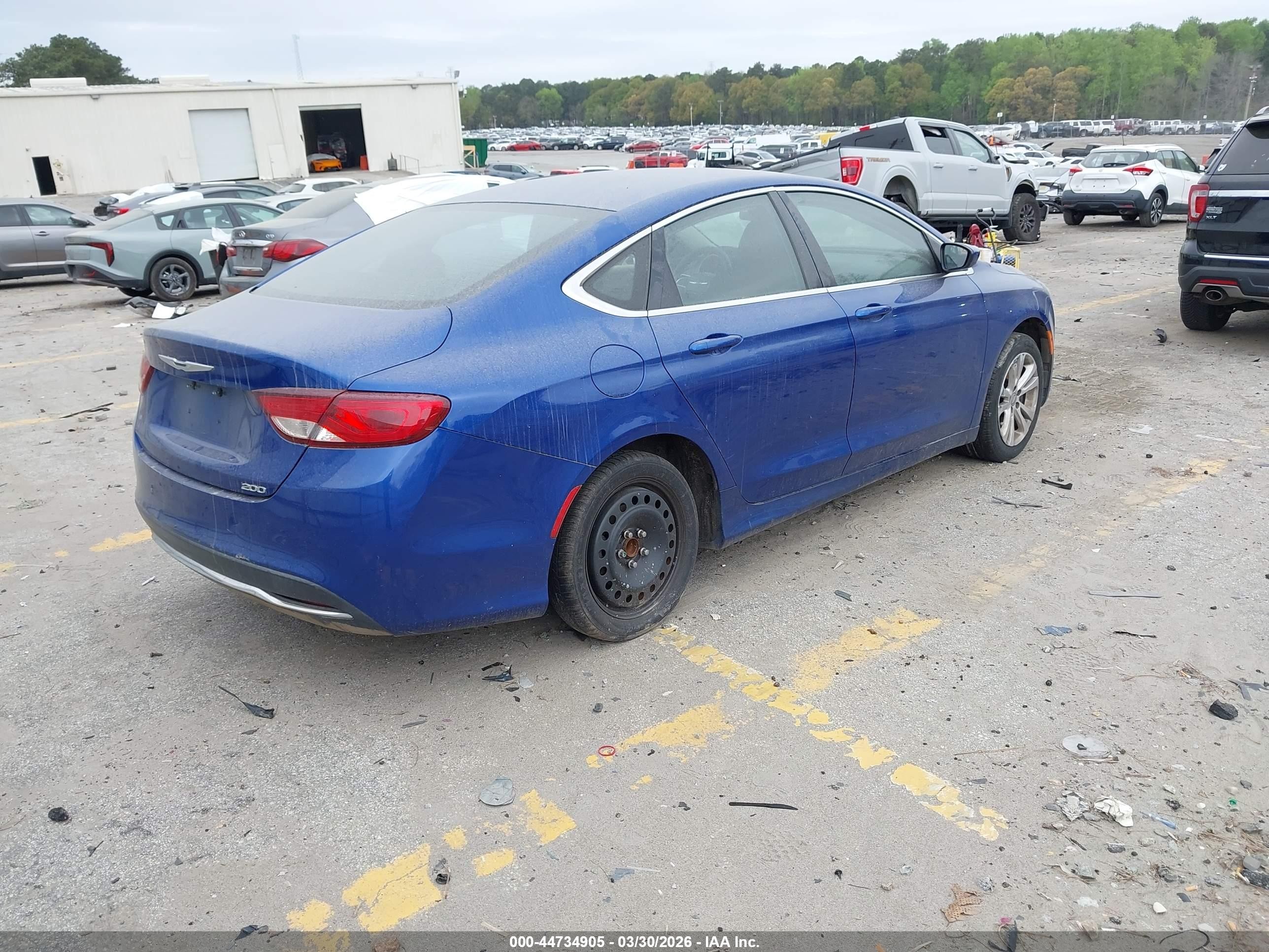2015 Chrysler 200 Limited Blue vin: 1C3CCCAB9FN751071