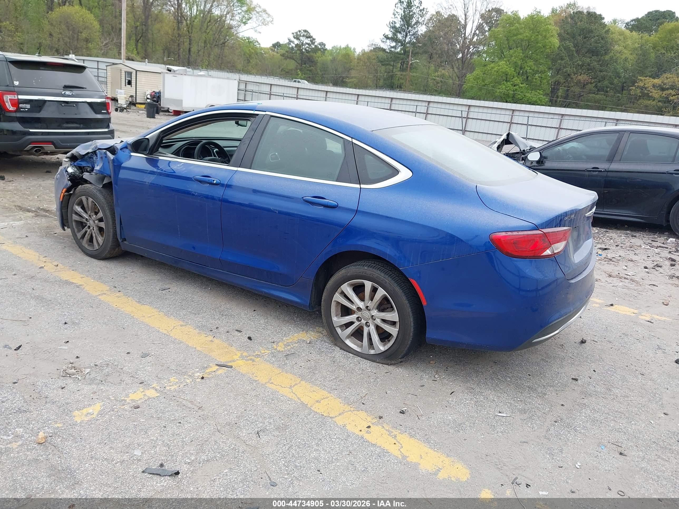 2015 Chrysler 200 Limited Blue vin: 1C3CCCAB9FN751071