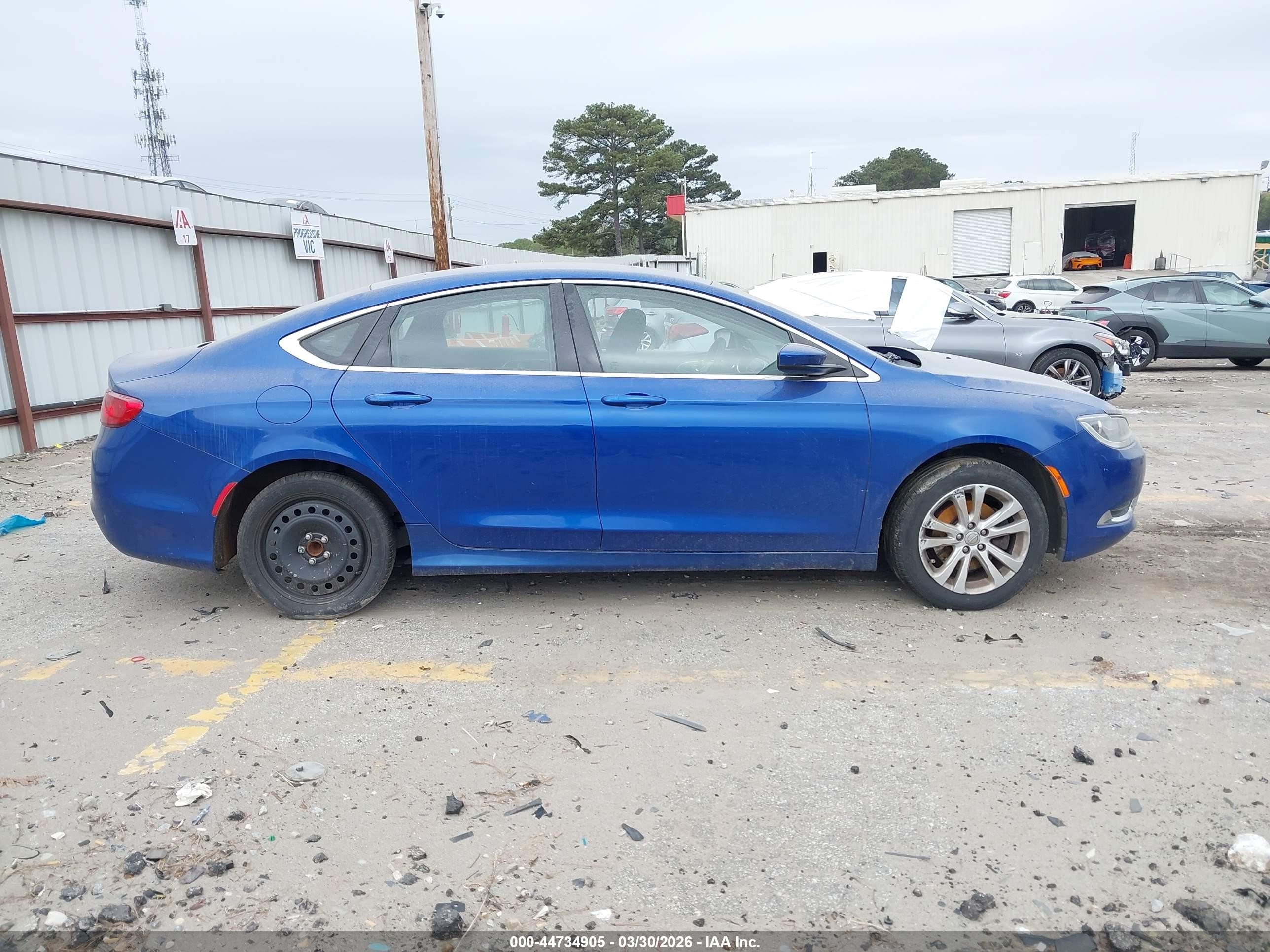 2015 Chrysler 200 Limited Blue vin: 1C3CCCAB9FN751071