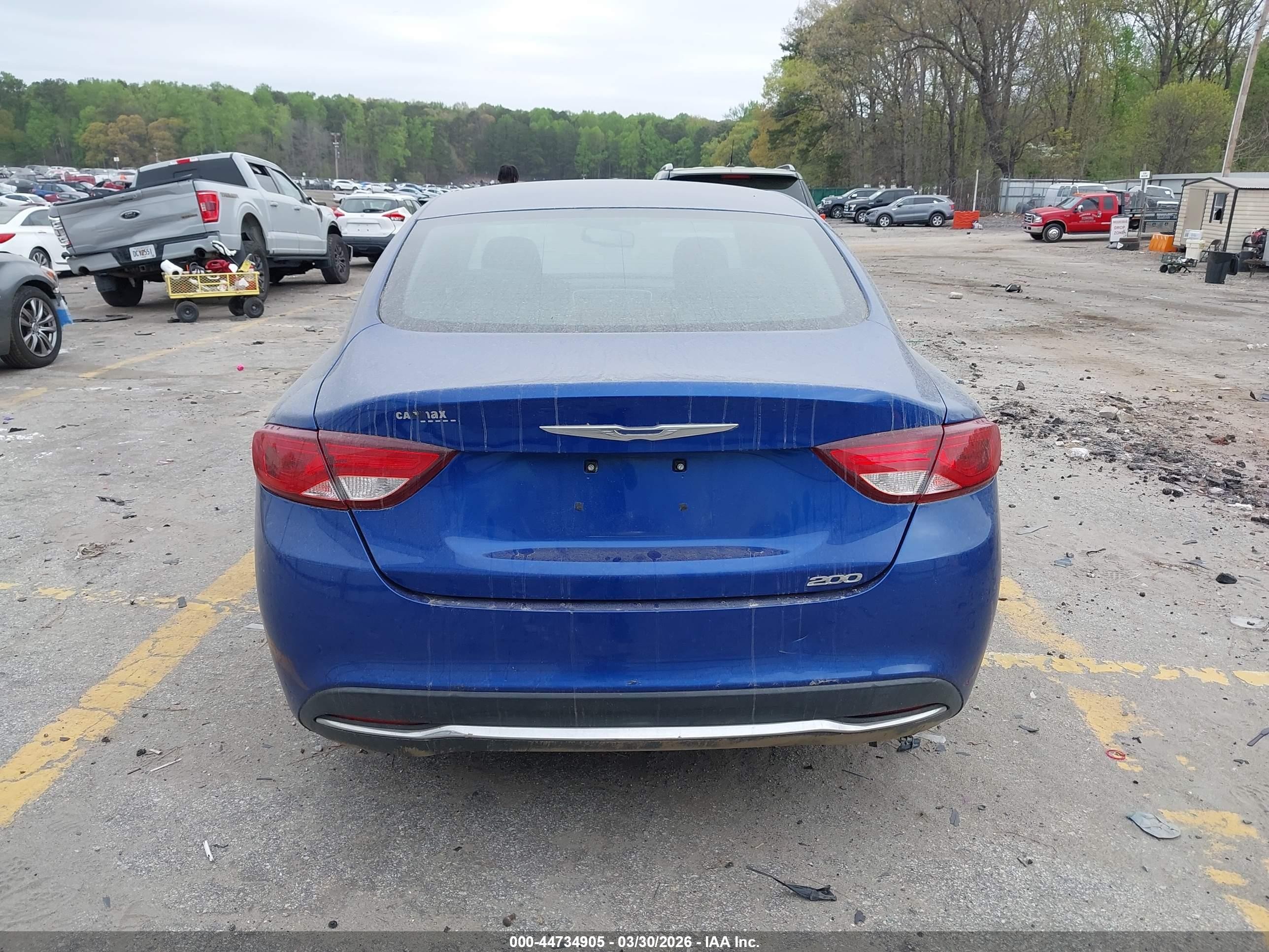 2015 Chrysler 200 Limited Blue vin: 1C3CCCAB9FN751071
