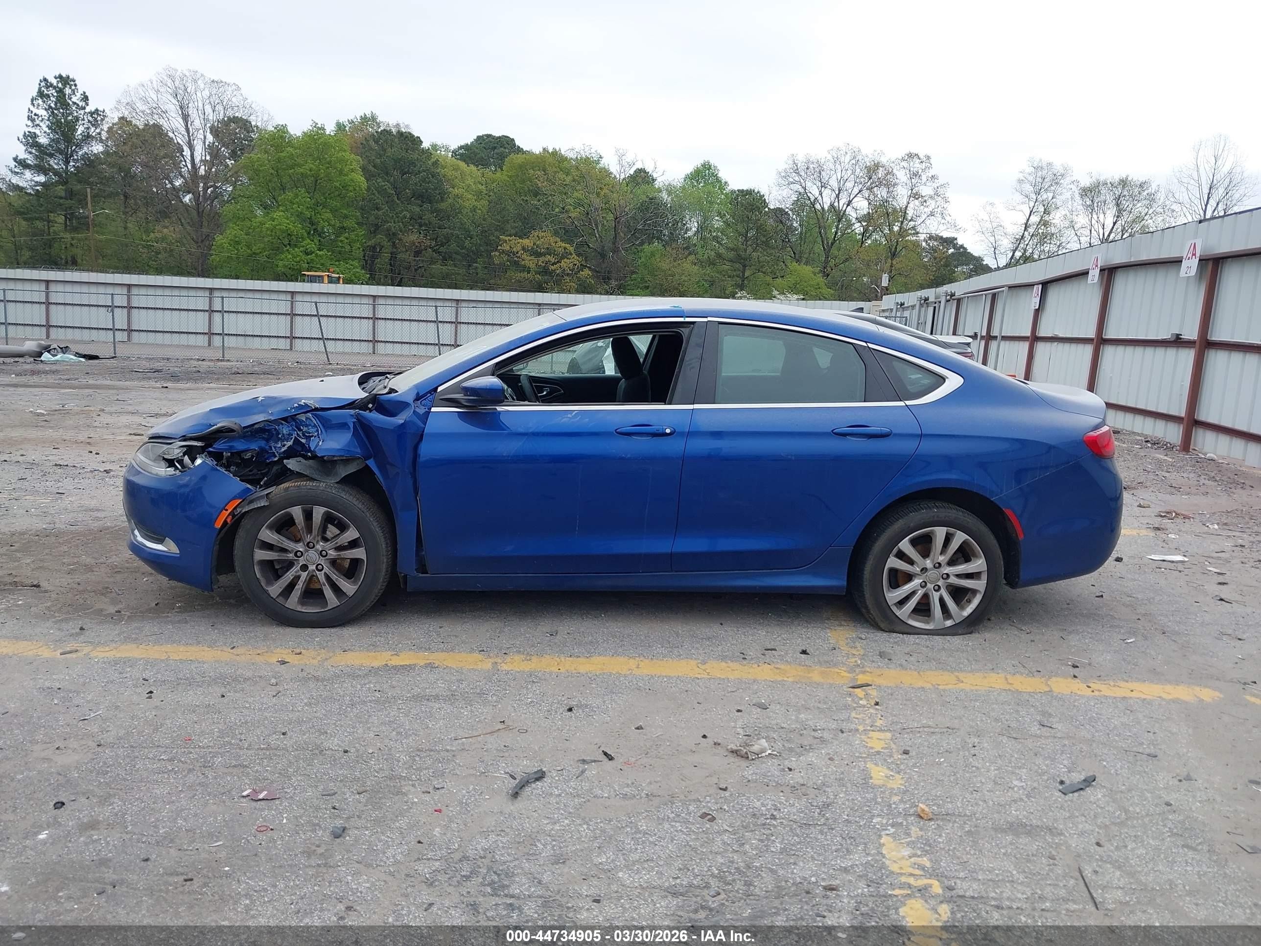 2015 Chrysler 200 Limited Blue vin: 1C3CCCAB9FN751071