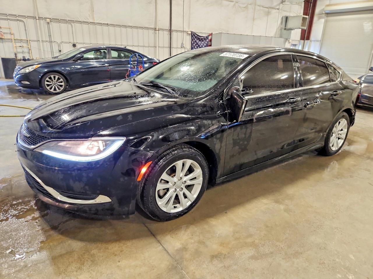 2015 Chrysler 200 Limited Black vin: 1C3CCCABXFN534967