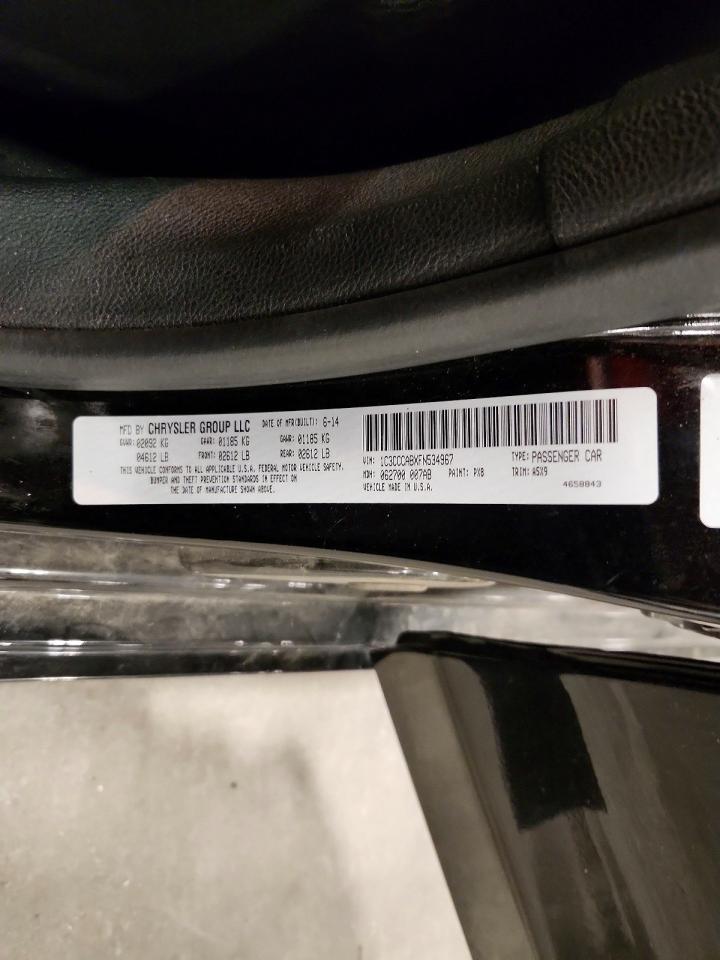 2015 Chrysler 200 Limited Black vin: 1C3CCCABXFN534967