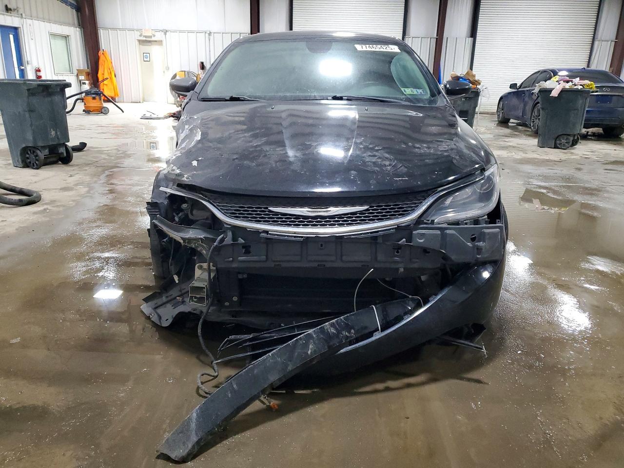 2015 Chrysler 200 Черный vin: 1C3CCCABXFN536332