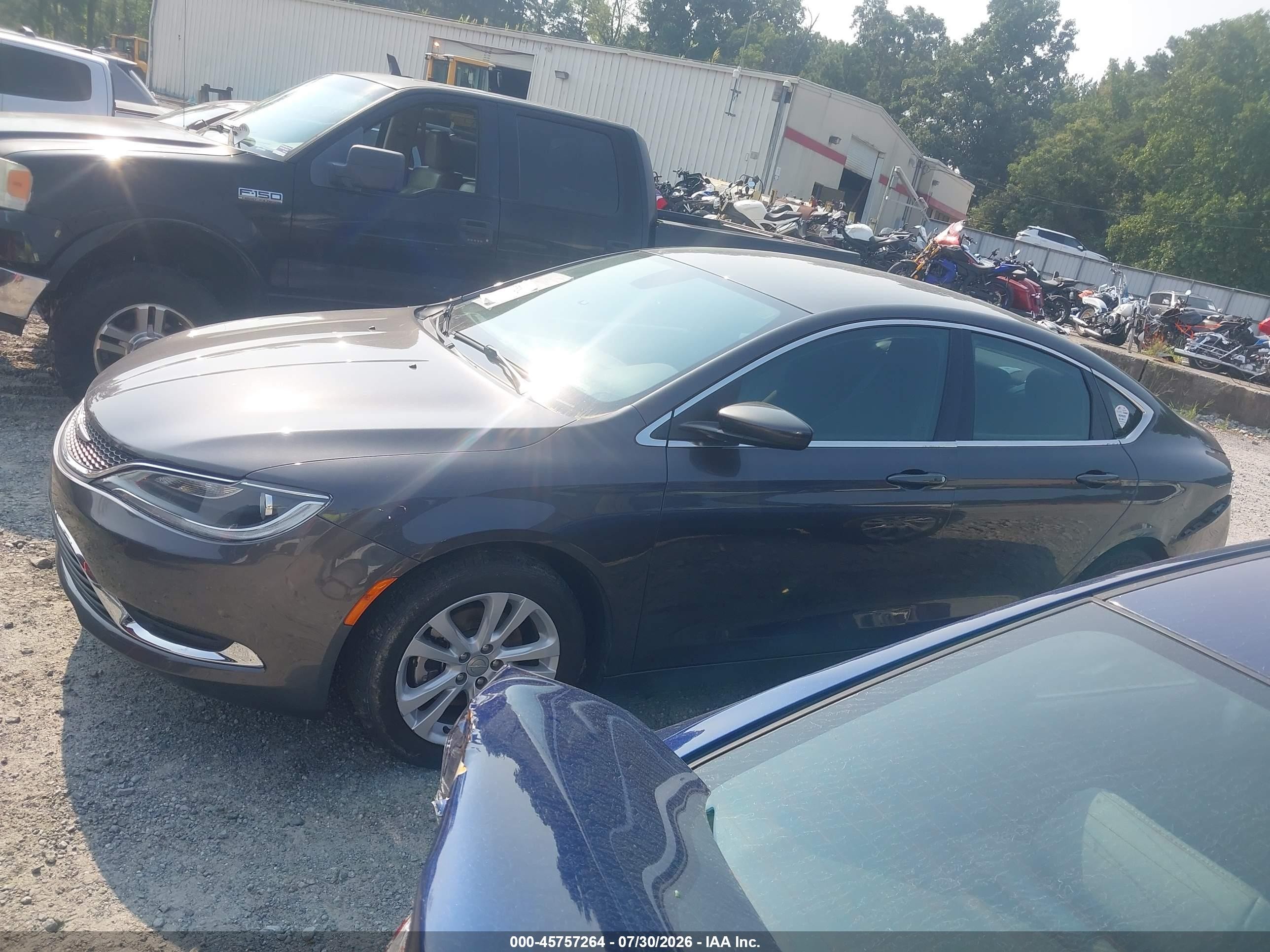 2015 Chrysler 200 Limited Gray vin: 1C3CCCABXFN539151