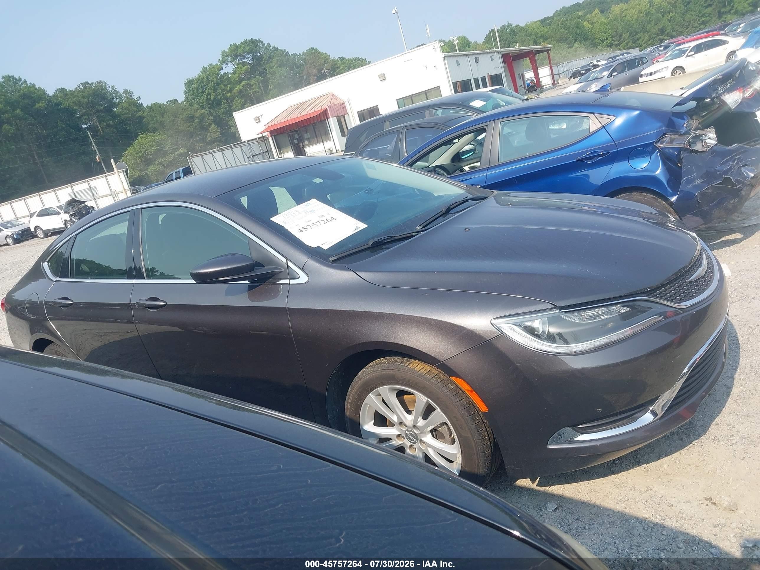 2015 Chrysler 200 Limited Gray vin: 1C3CCCABXFN539151