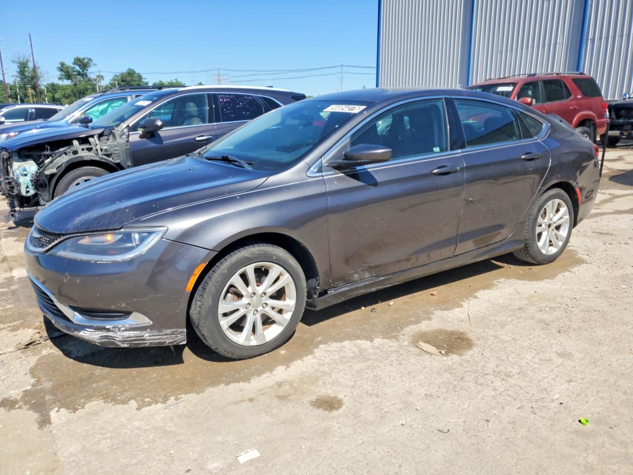 2015 Chrysler 200 Limited Серый vin: 1C3CCCABXFN561201