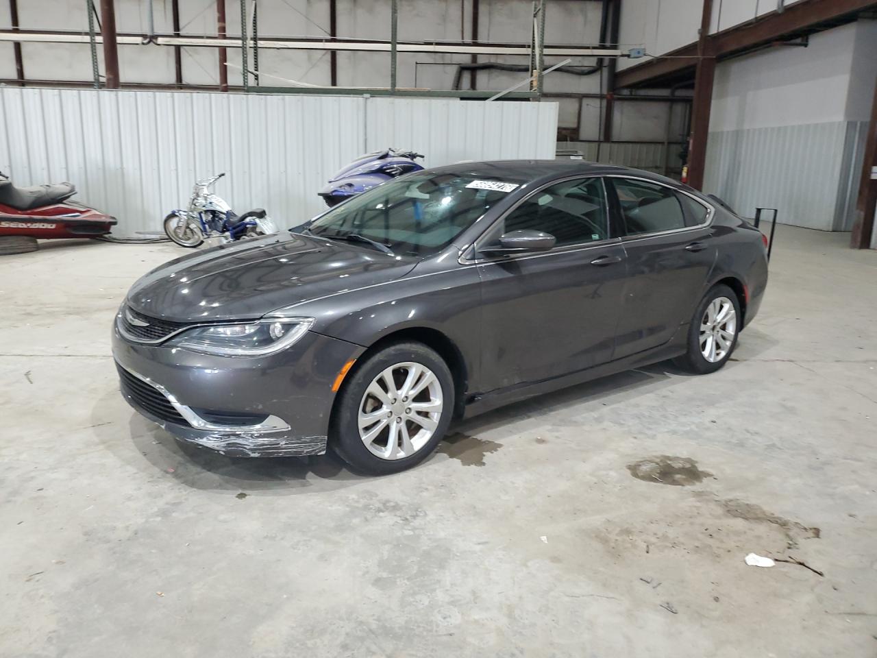 2015 Chrysler 200 Limited Серый vin: 1C3CCCABXFN561201 Damage: Front Bumper/Cover, Scraped, > 12 Inches