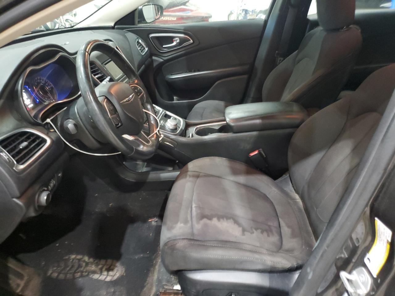 2015 Chrysler 200 Limited Серый vin: 1C3CCCABXFN561201 Damage: Left Front Seat, Stained, Permanent