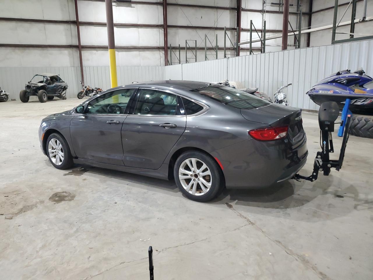 2015 Chrysler 200 Limited Серый vin: 1C3CCCABXFN561201 Damage: Left Rear Door, Dent(S) W/ Paint Dmg, 9 To 10 Inches