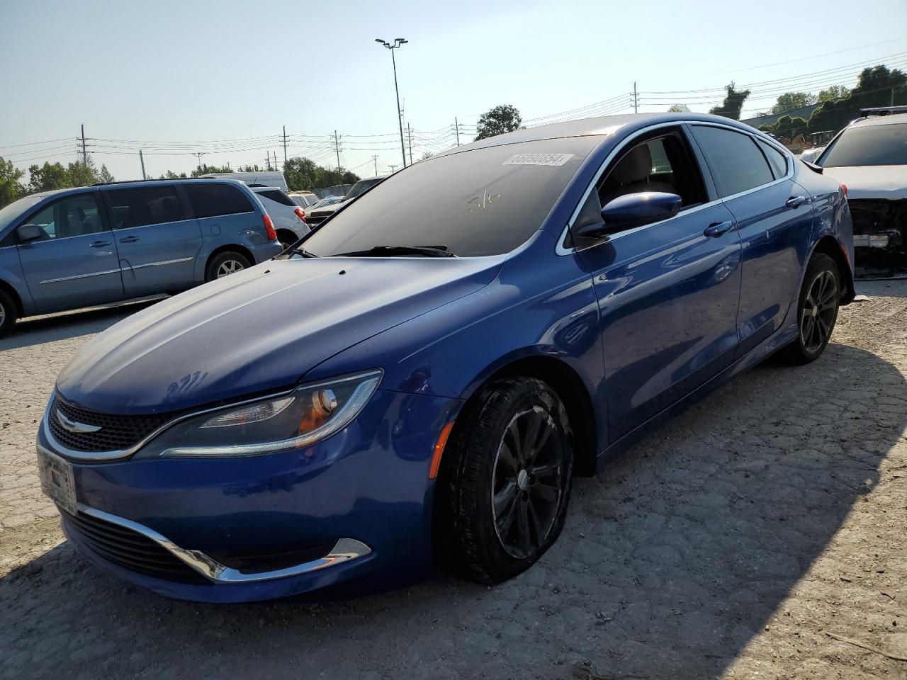 2015 Chrysler 200 Limited Blue vin: 1C3CCCABXFN563269