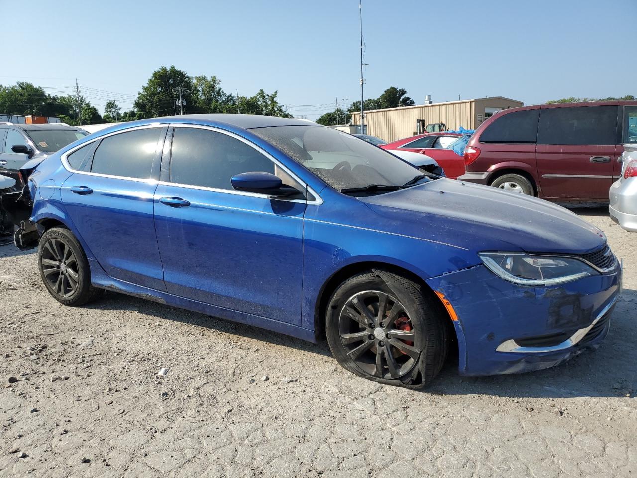 2015 Chrysler 200 Limited Blue vin: 1C3CCCABXFN563269