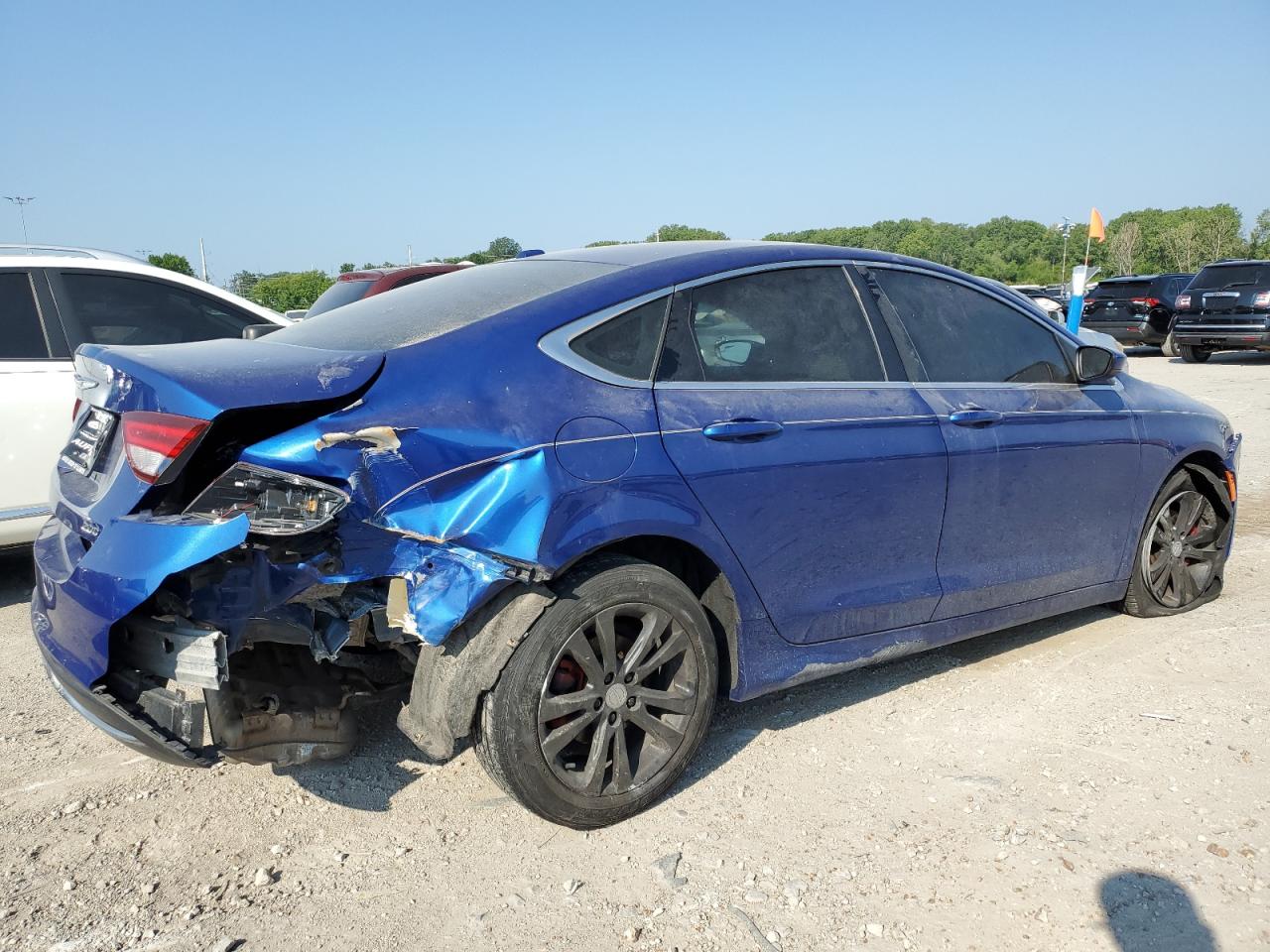 2015 Chrysler 200 Limited Blue vin: 1C3CCCABXFN563269