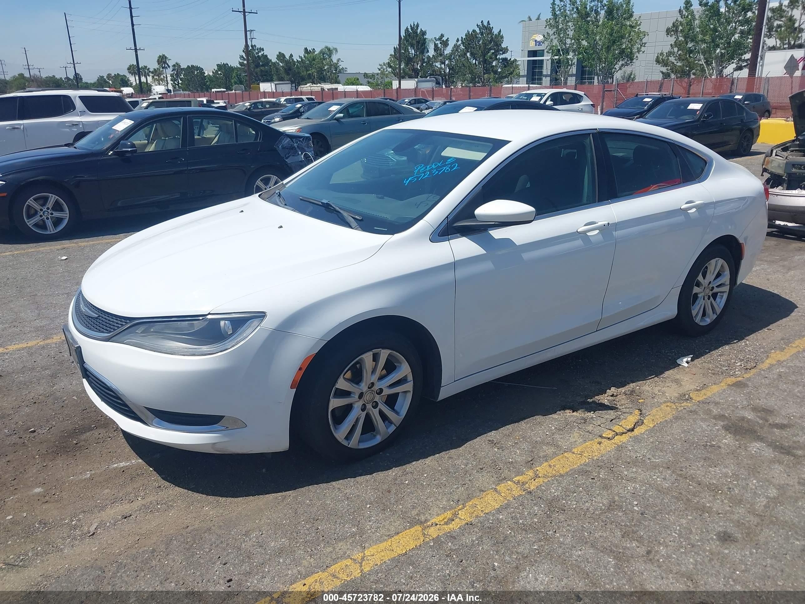 2015 Chrysler 200 Limited Белый vin: 1C3CCCABXFN574885