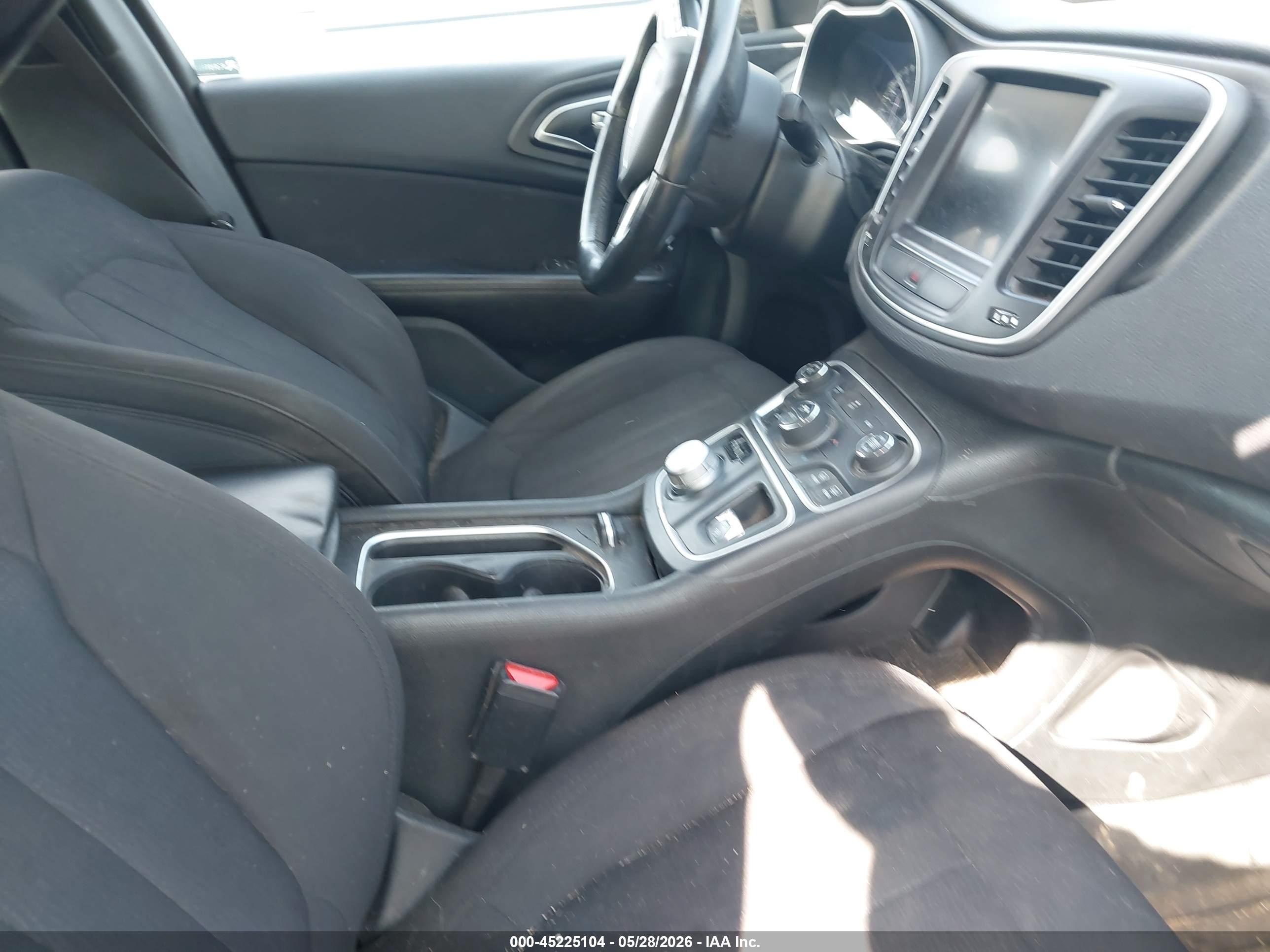 2015 Chrysler 200 Limited Black vin: 1C3CCCABXFN600188