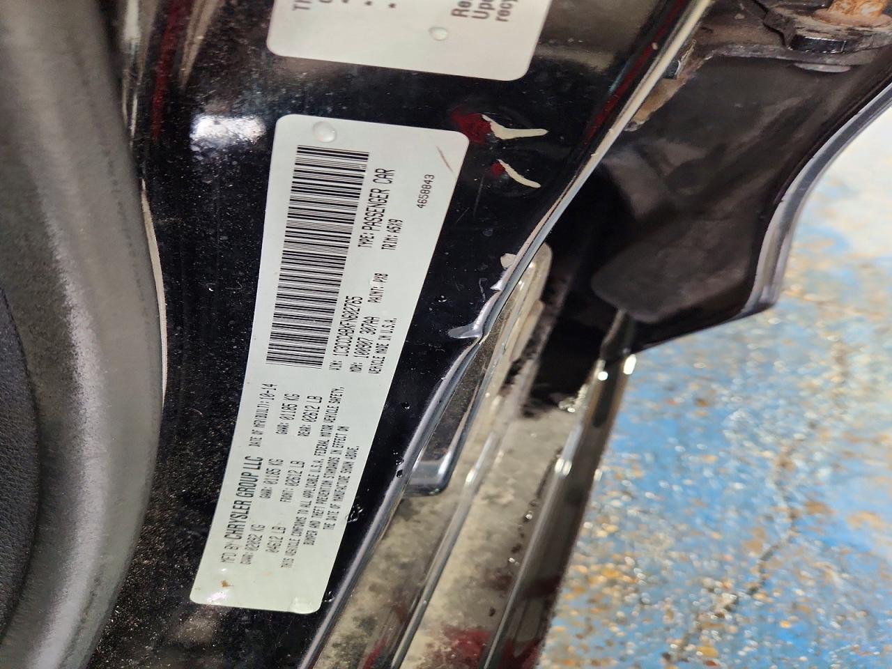 2015 Chrysler 200 Limited Черный vin: 1C3CCCABXFN602765
