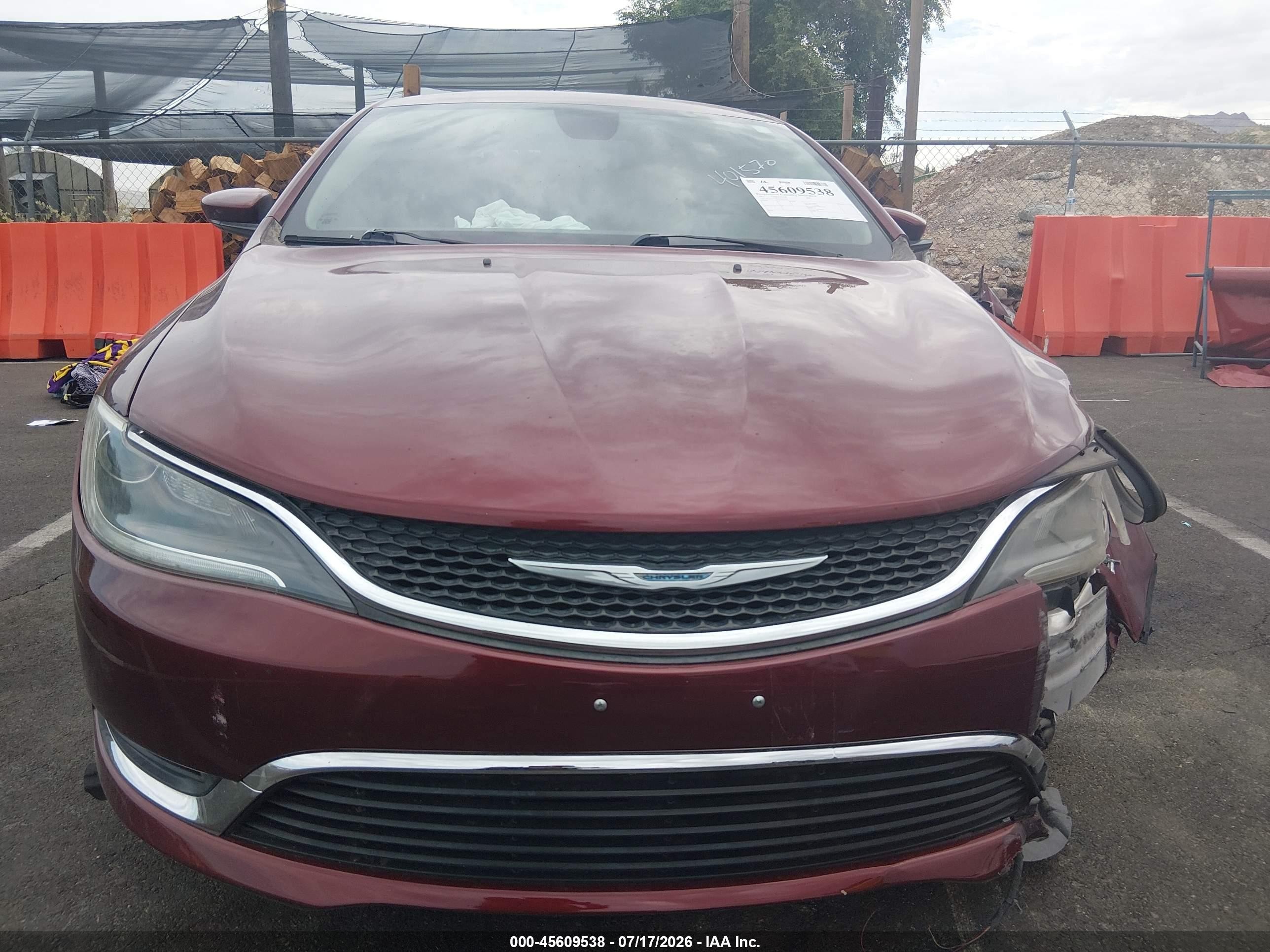 2015 Chrysler 200 Limited Maroon vin: 1C3CCCABXFN631456