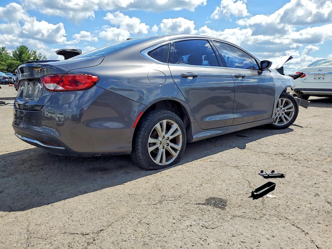 2015 Chrysler 200 Limited Gray vin: 1C3CCCABXFN632574