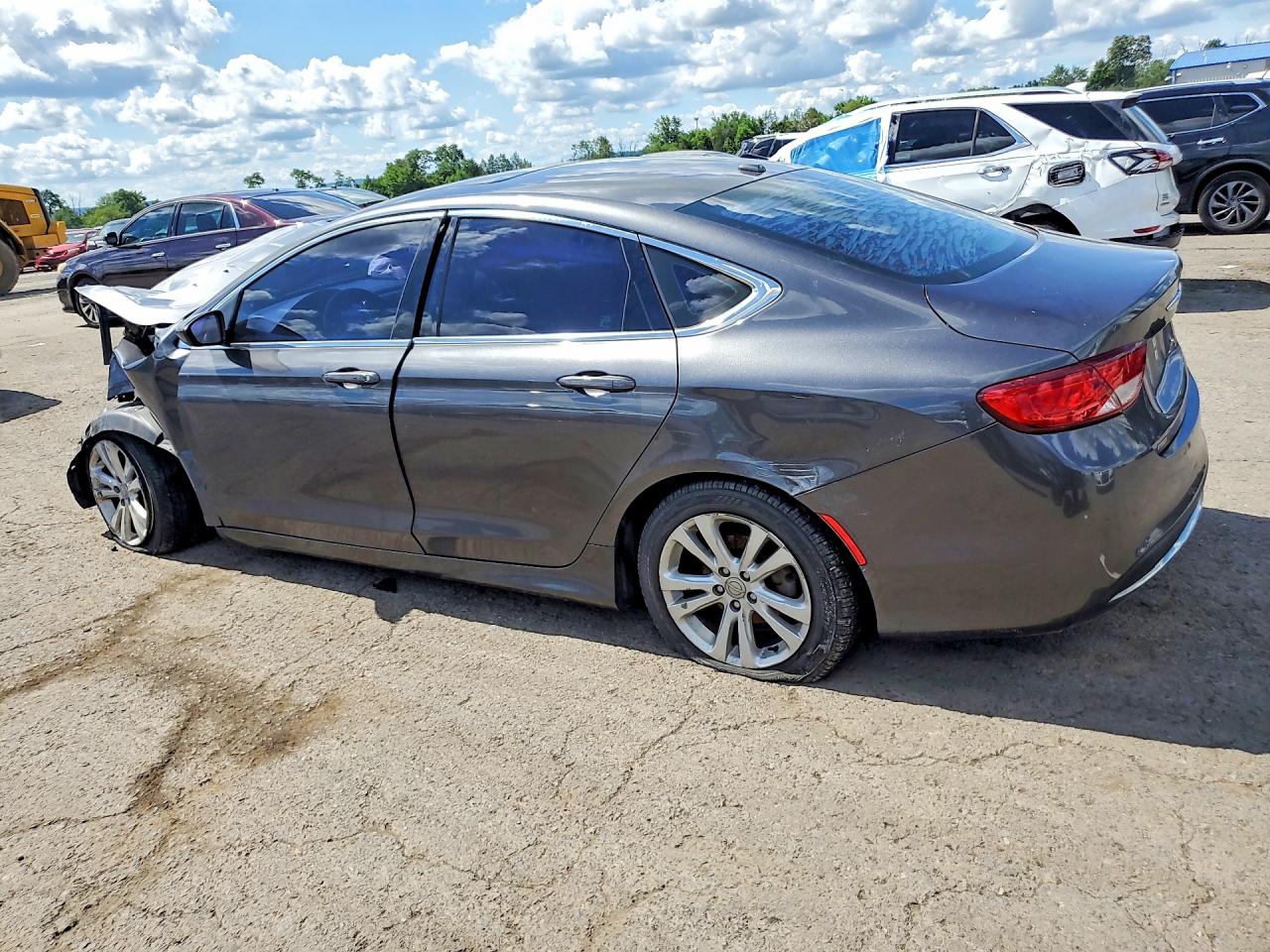 2015 Chrysler 200 Limited Gray vin: 1C3CCCABXFN632574