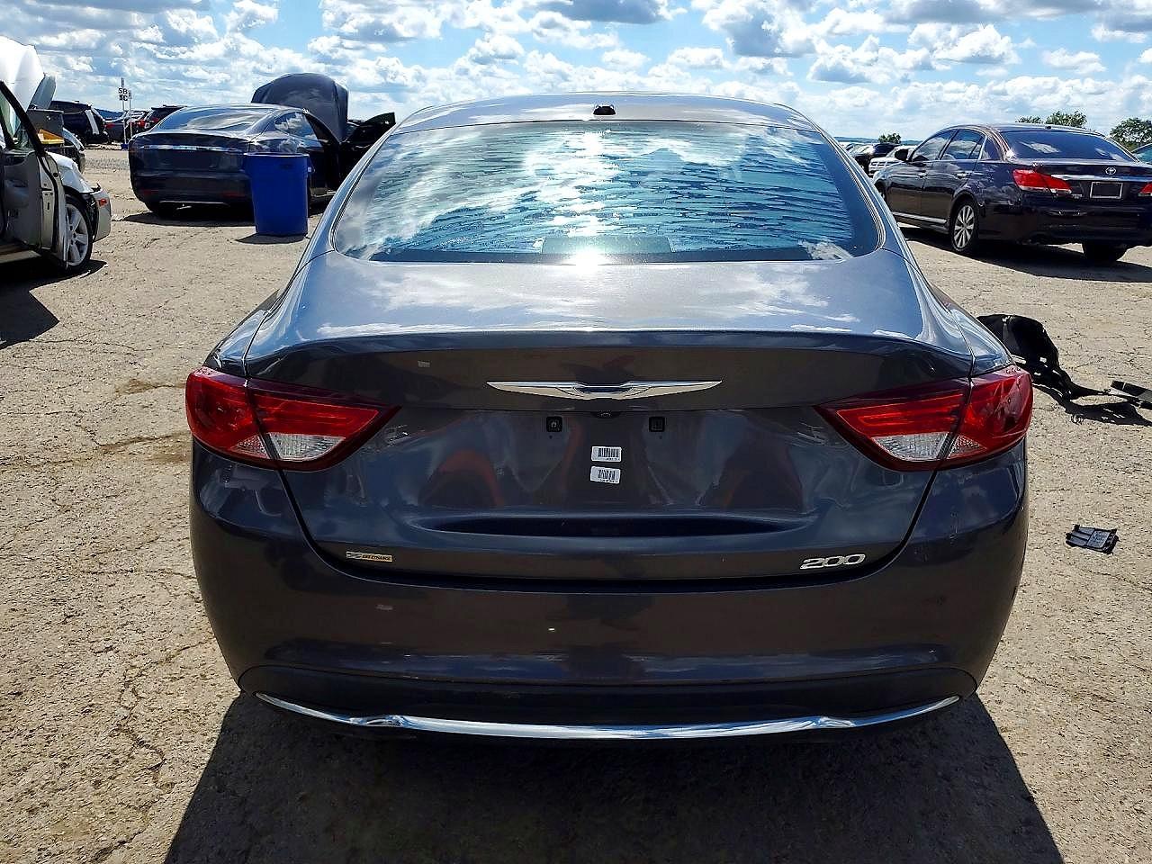 2015 Chrysler 200 Limited Gray vin: 1C3CCCABXFN632574