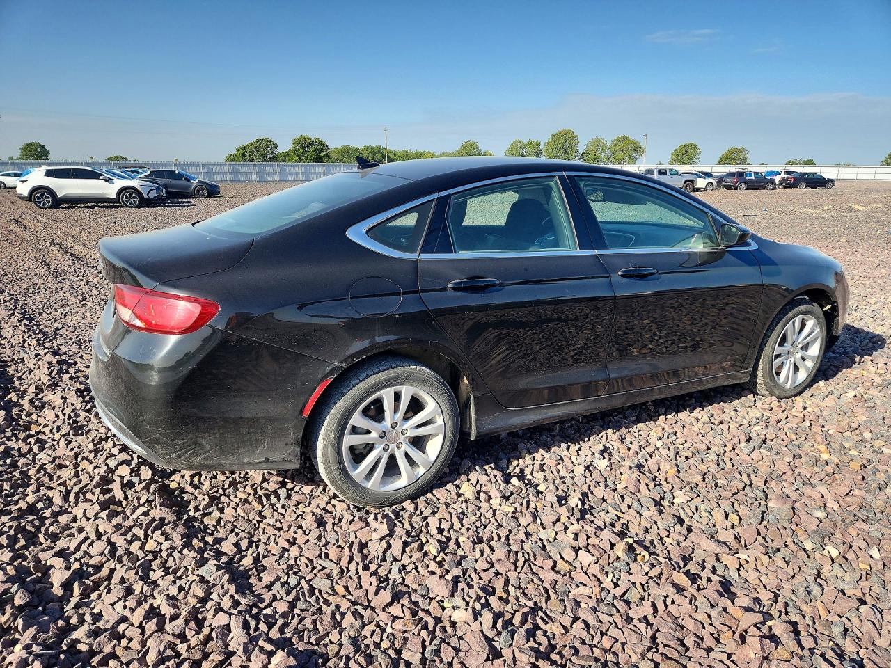 2015 Chrysler 200 Limited Black vin: 1C3CCCABXFN648063