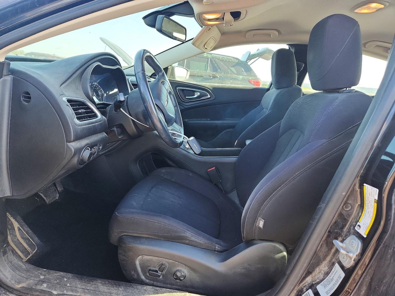 2015 Chrysler 200 Limited Black vin: 1C3CCCABXFN648063