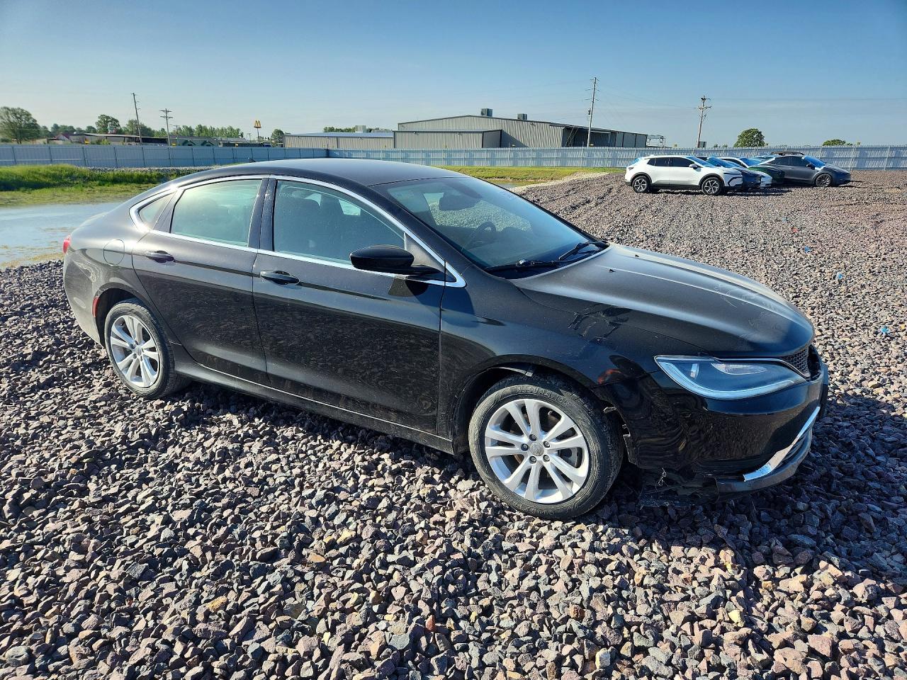 2015 Chrysler 200 Limited Black vin: 1C3CCCABXFN648063