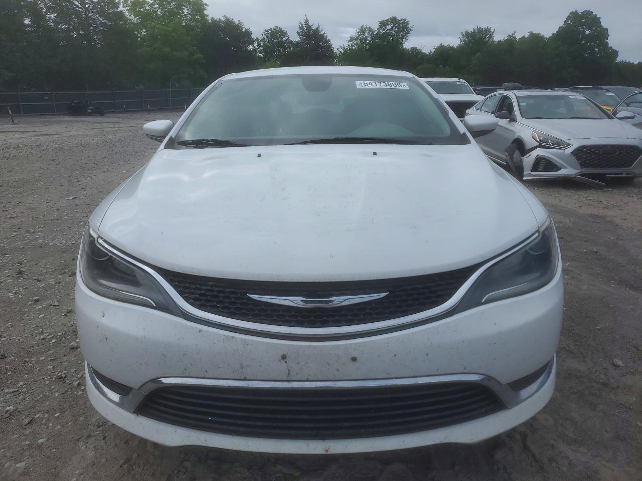 2015 Chrysler 200 Limited White vin: 1C3CCCABXFN650413