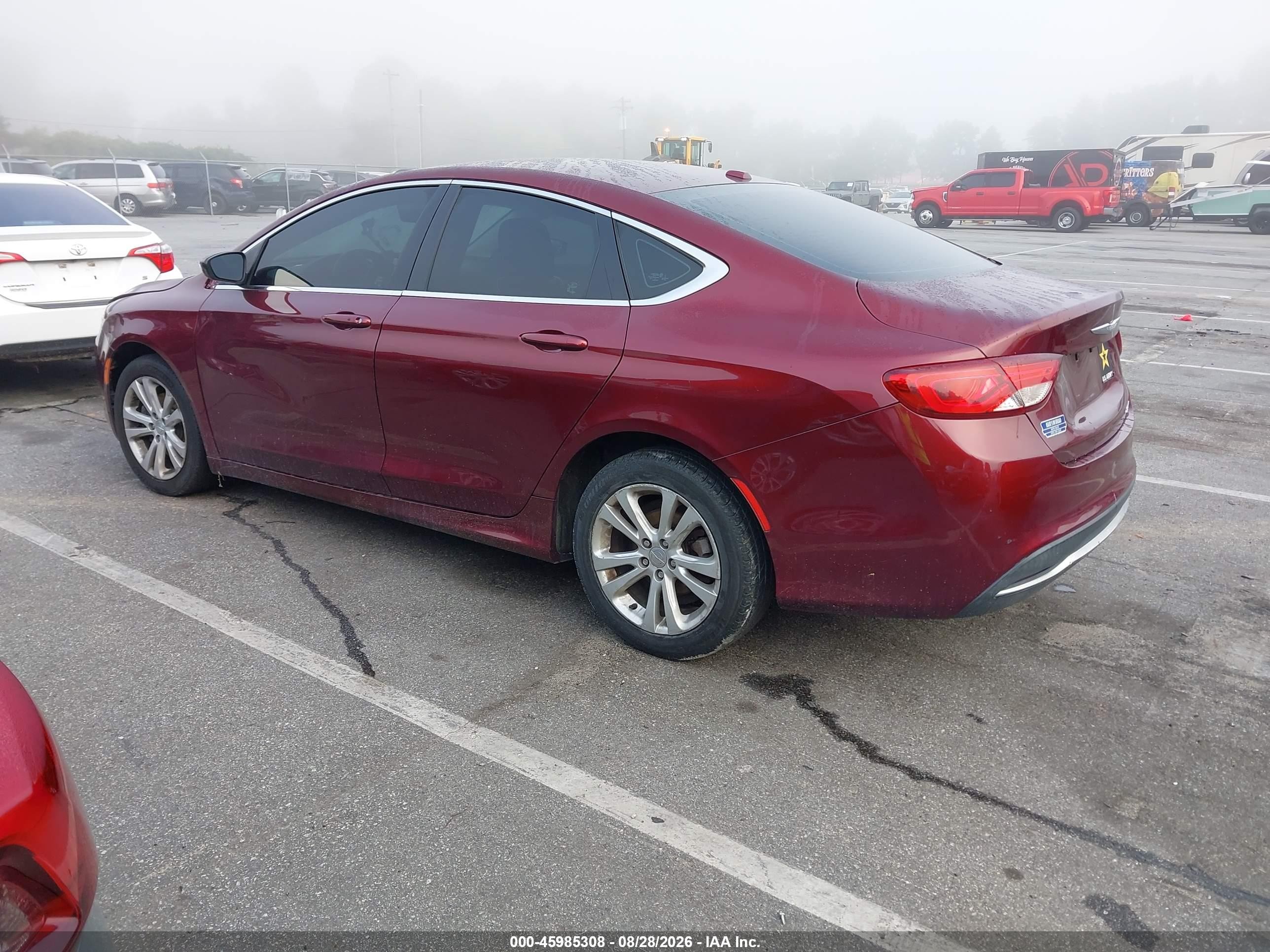 2015 Chrysler 200 Limited Burgundy vin: 1C3CCCABXFN658267