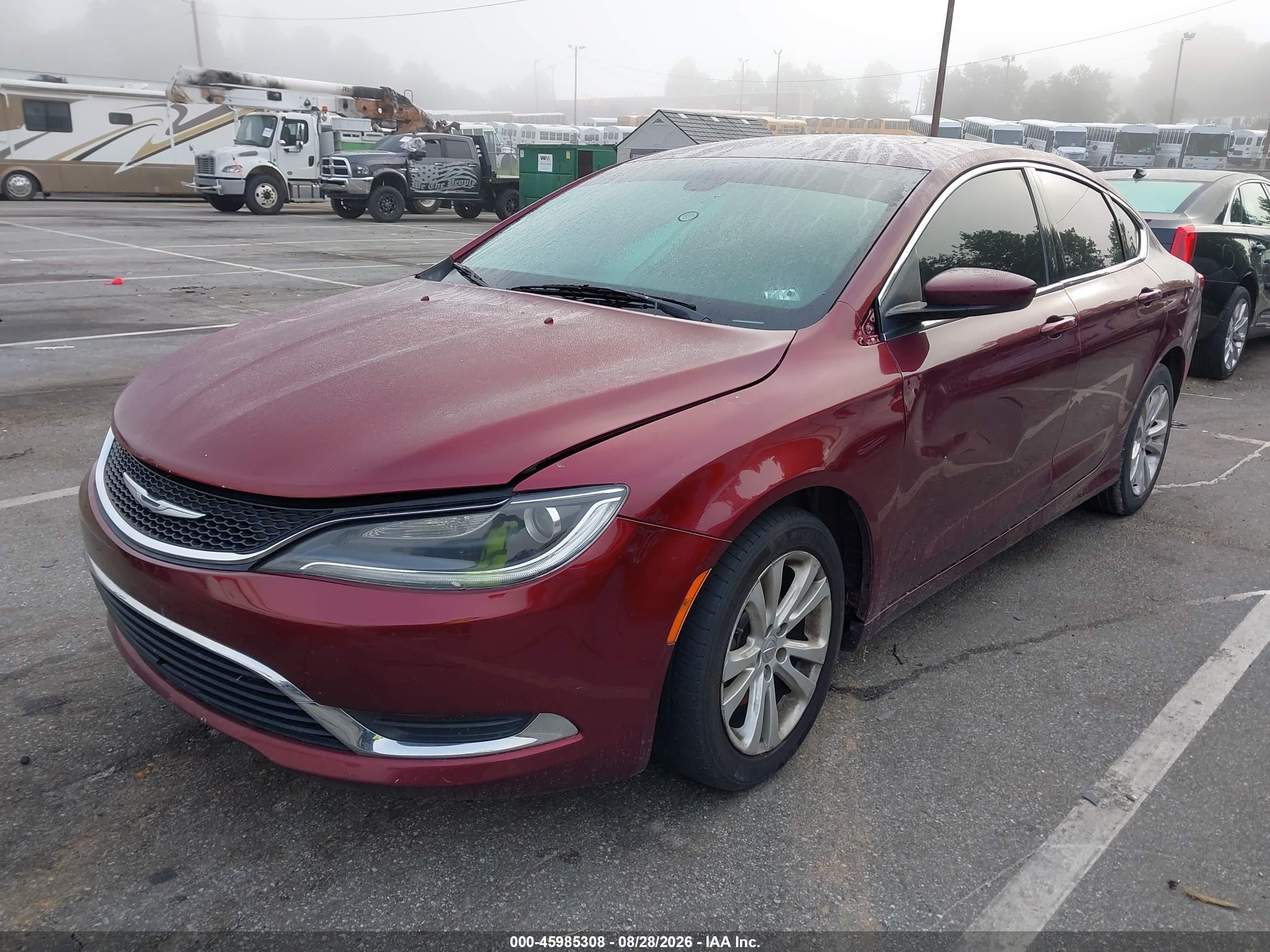 2015 Chrysler 200 Limited Burgundy vin: 1C3CCCABXFN658267