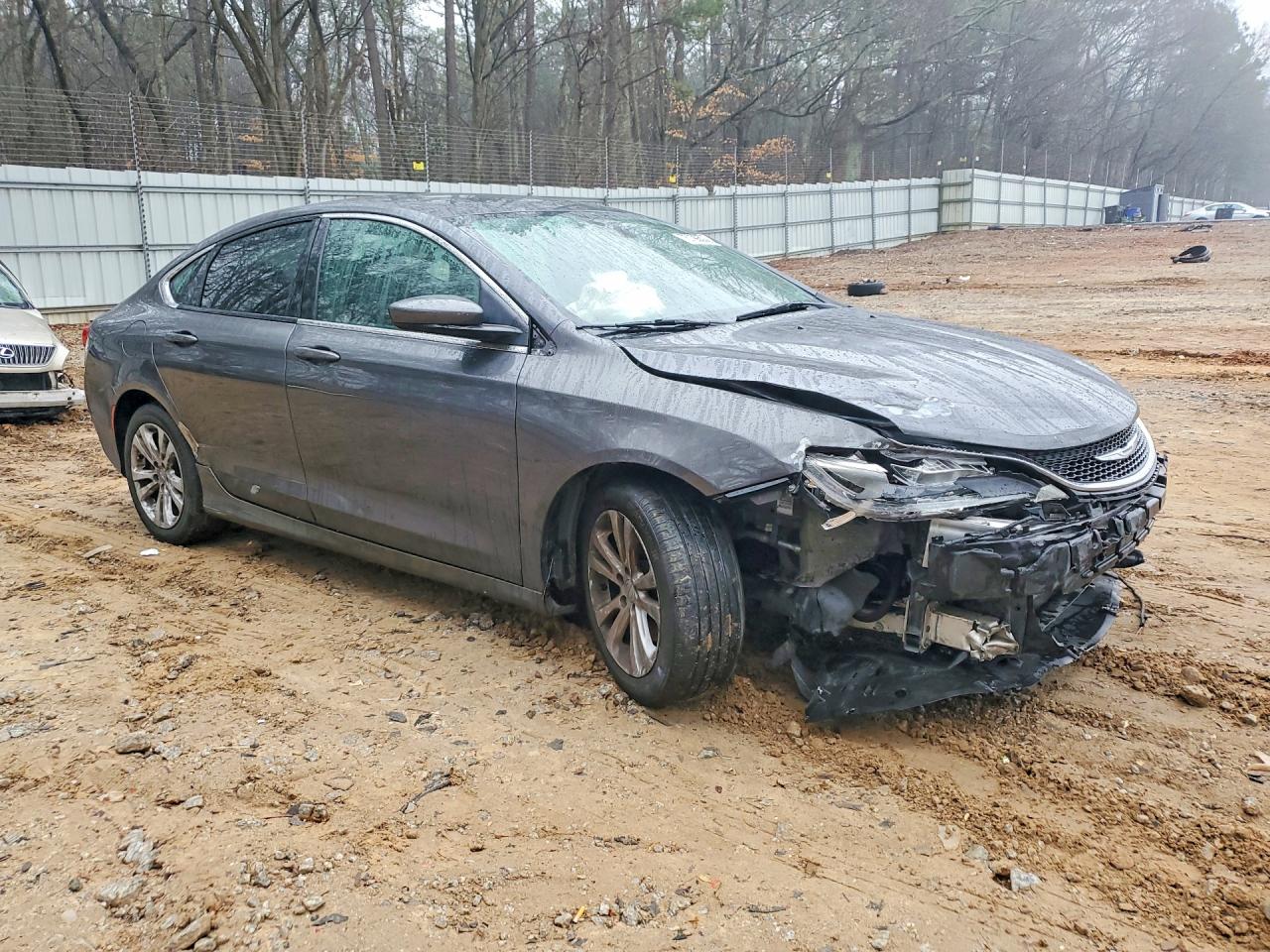 2015 Chrysler 200 Limited Gray vin: 1C3CCCABXFN677417