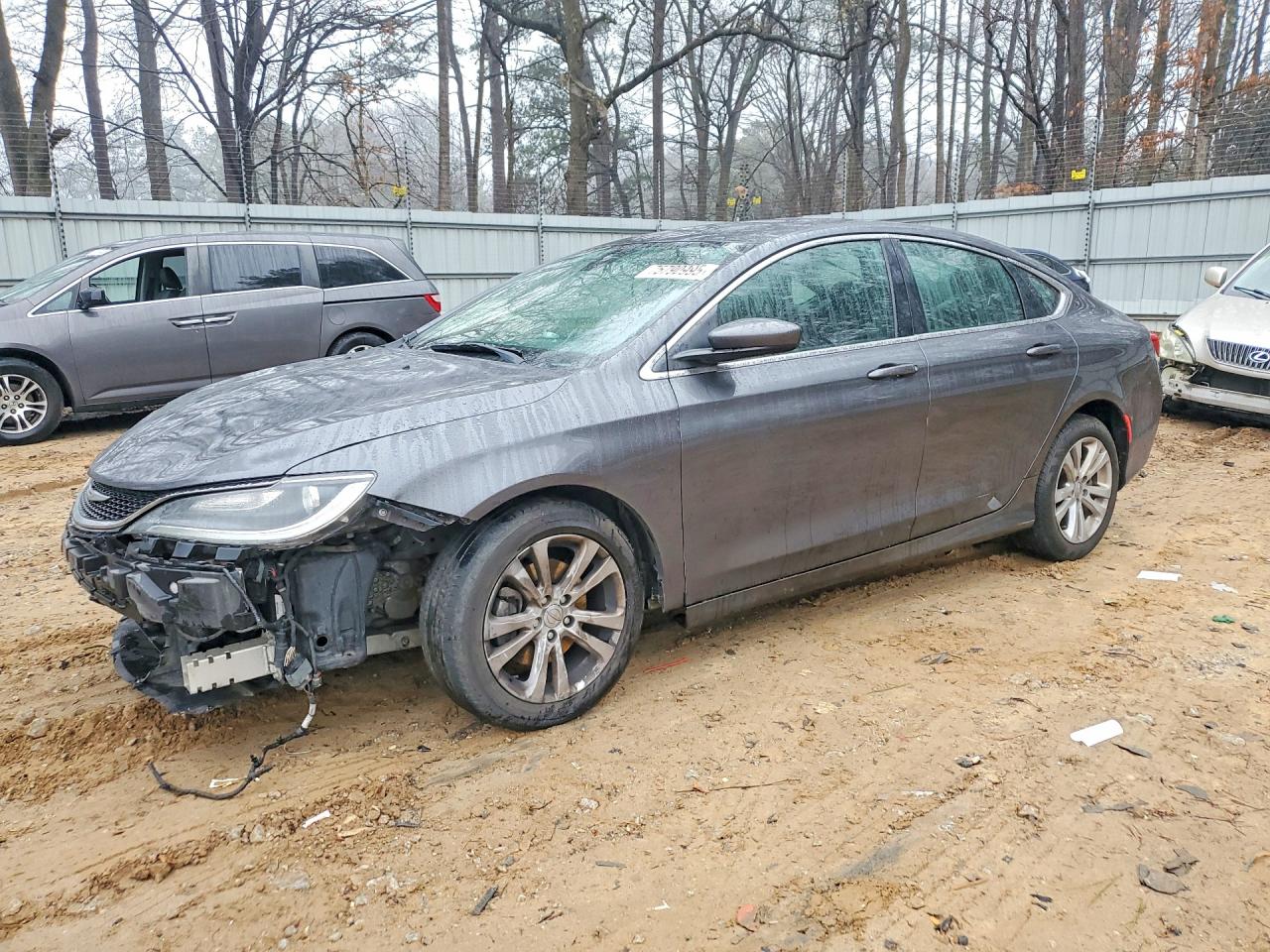 2015 Chrysler 200 Limited Gray vin: 1C3CCCABXFN677417