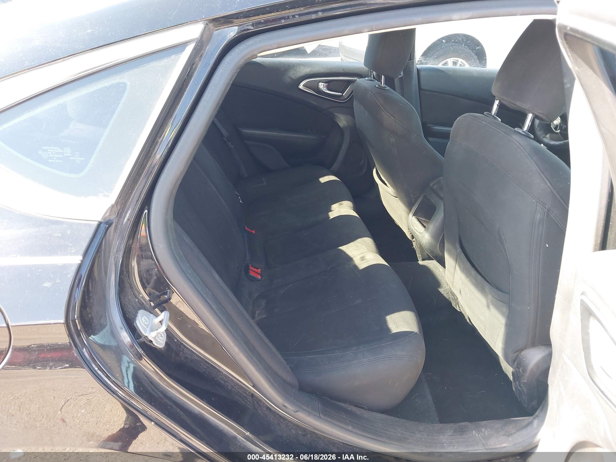 2015 Chrysler 200 Limited Black vin: 1C3CCCABXFN677434