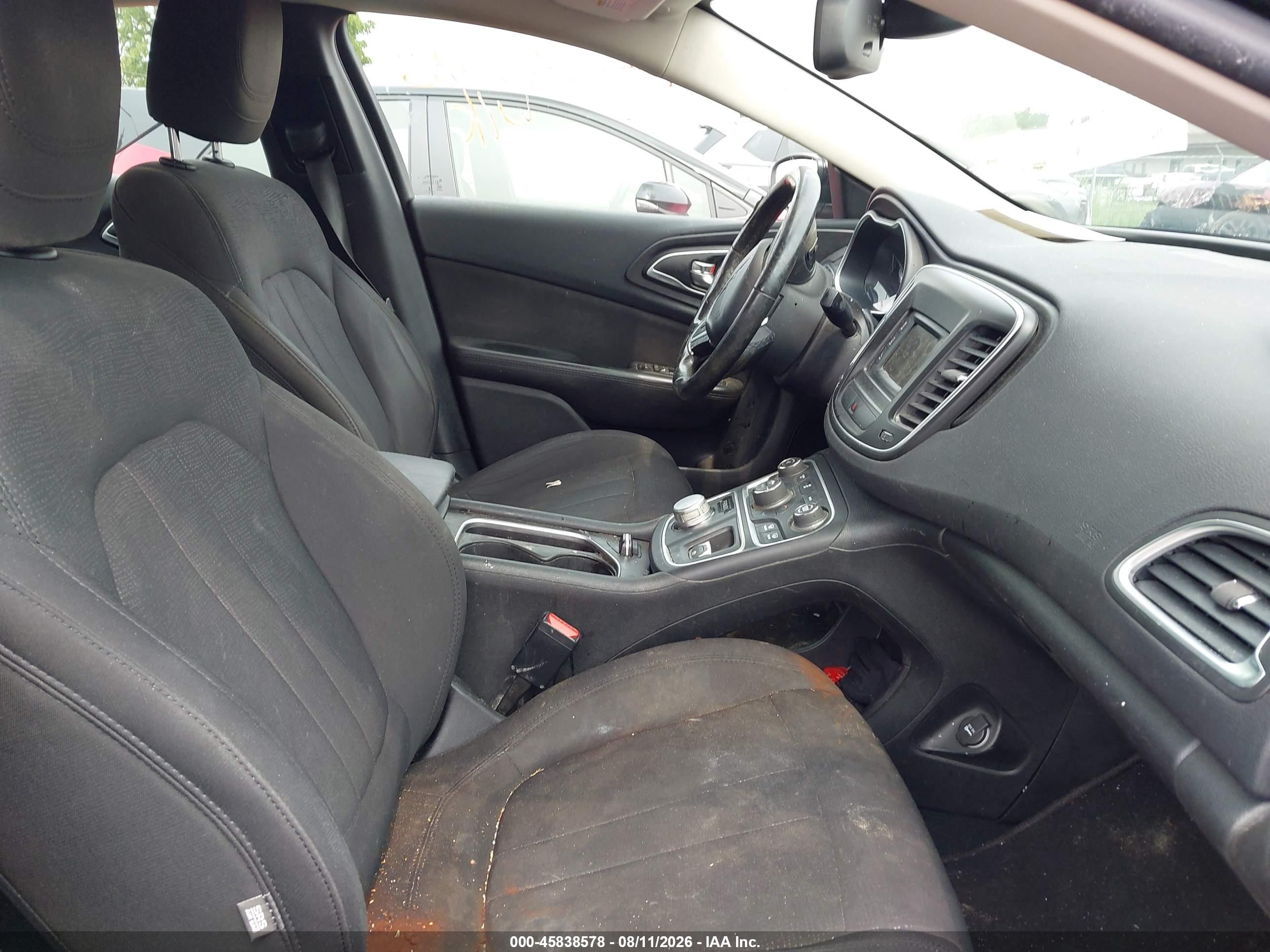 2015 Chrysler 200 Limited Black vin: 1C3CCCABXFN686215