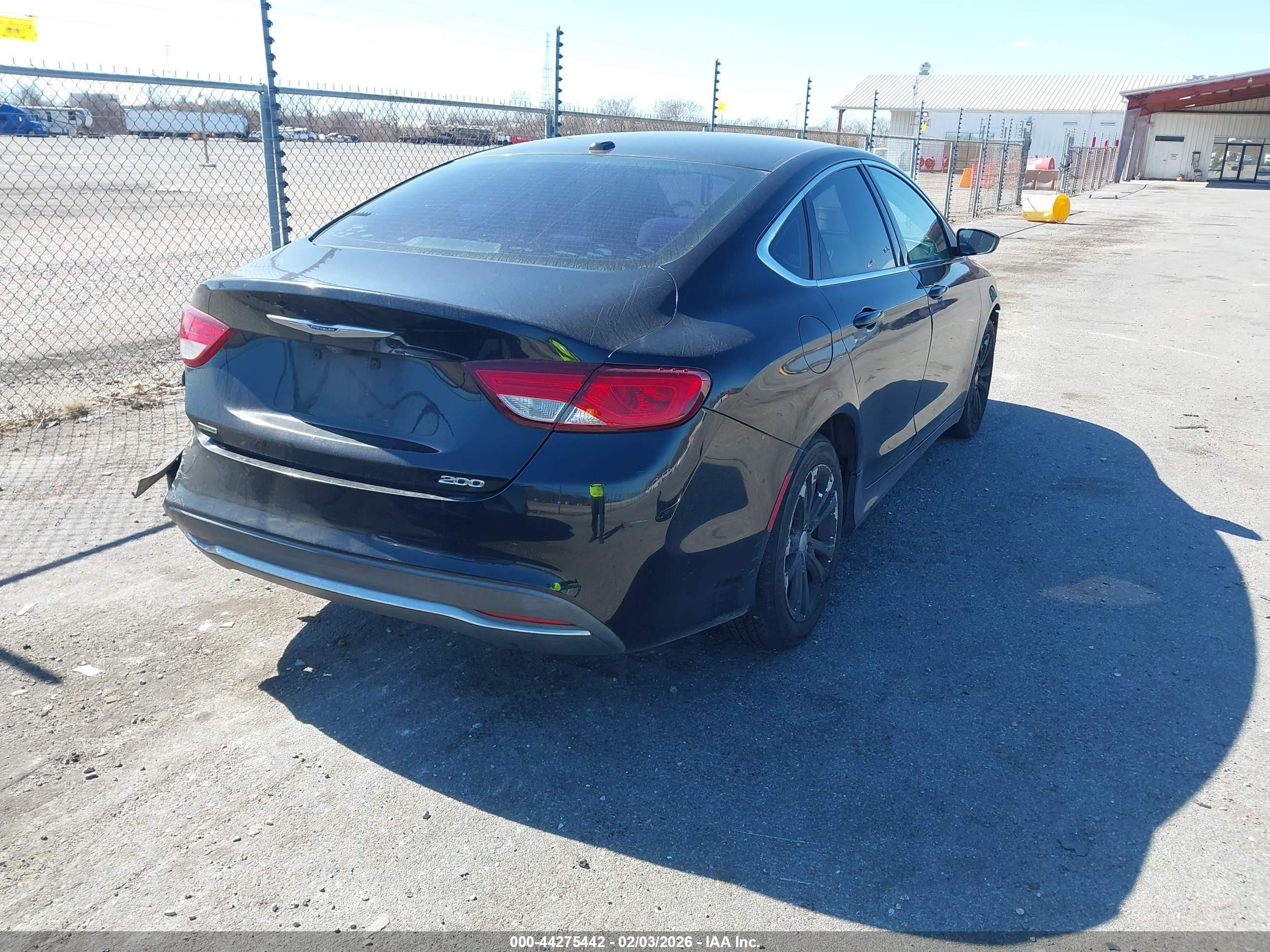 2015 Chrysler 200 Limited Черный vin: 1C3CCCABXFN687672